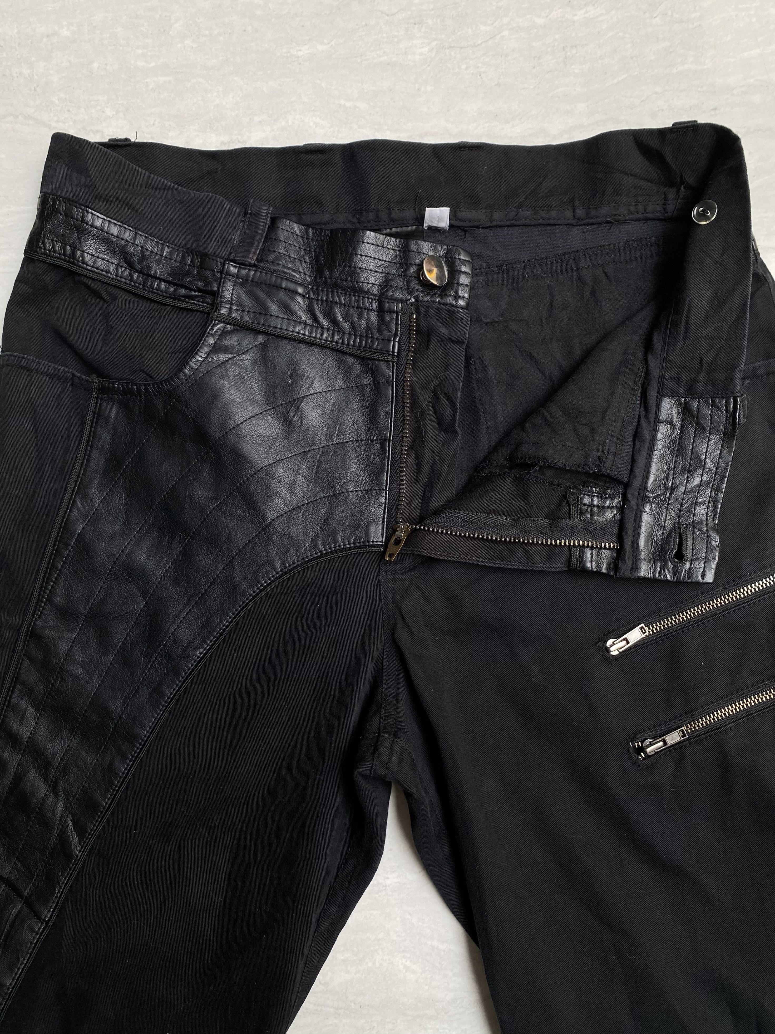 If Six Was Nine DIFFERENT Zipper Leather Bondage Pants Size US 28 / EU 44 - 9 Thumbnail