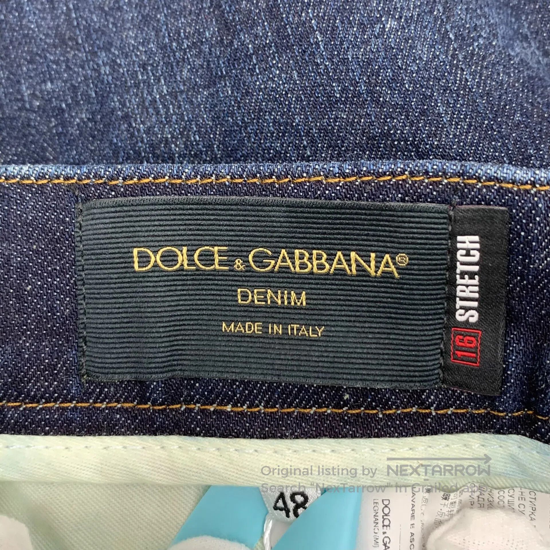 Dolce & Gabbana Dolce Gabbana Dark blue cotton casual denim long pants| Size US 32 / EU 48 - 7 Thumbnail