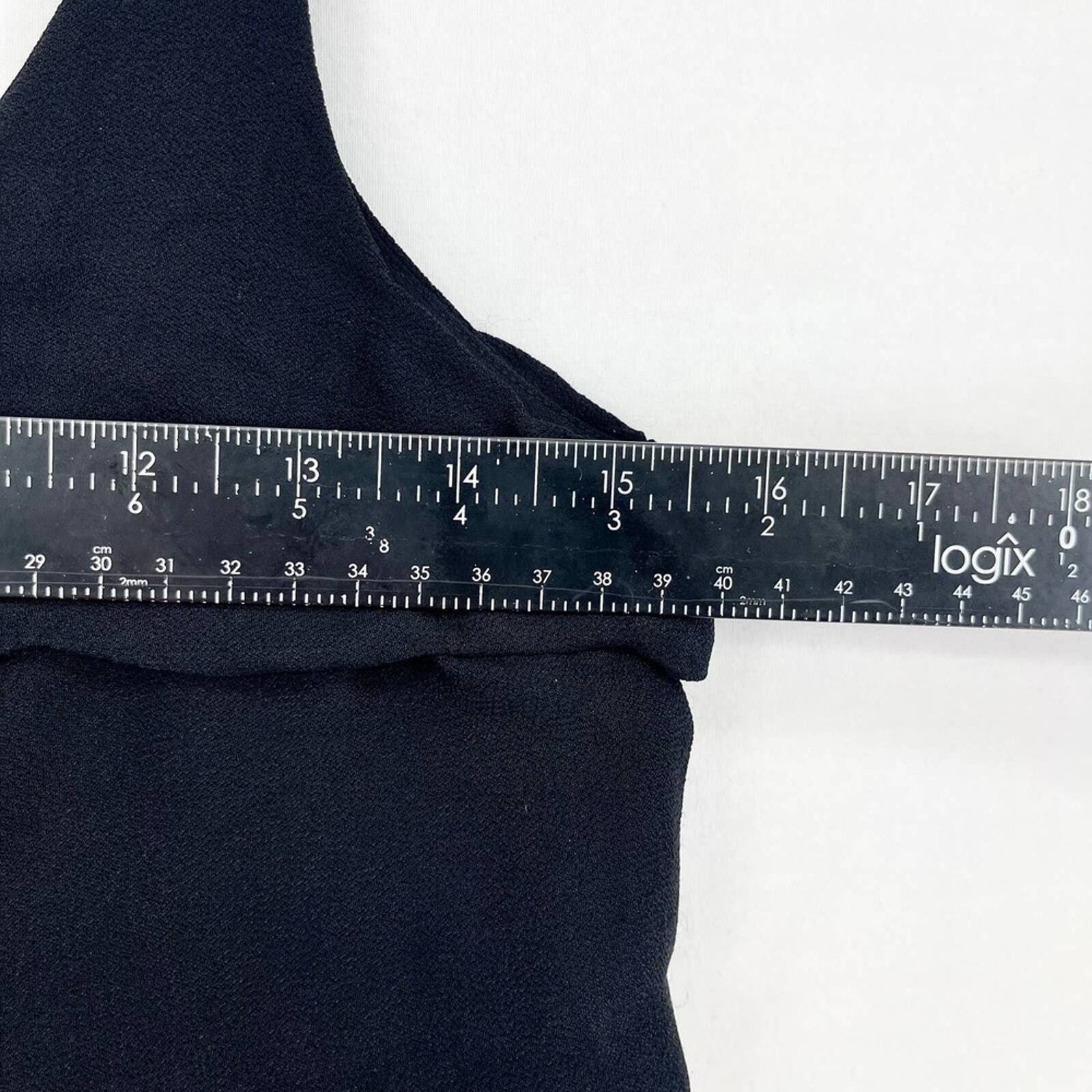 Sandro Sandro Paris Mini Ruffled Pleated Sleeveless Black Size 1/S Size S / US 4 / IT 40 - 3 Thumbnail