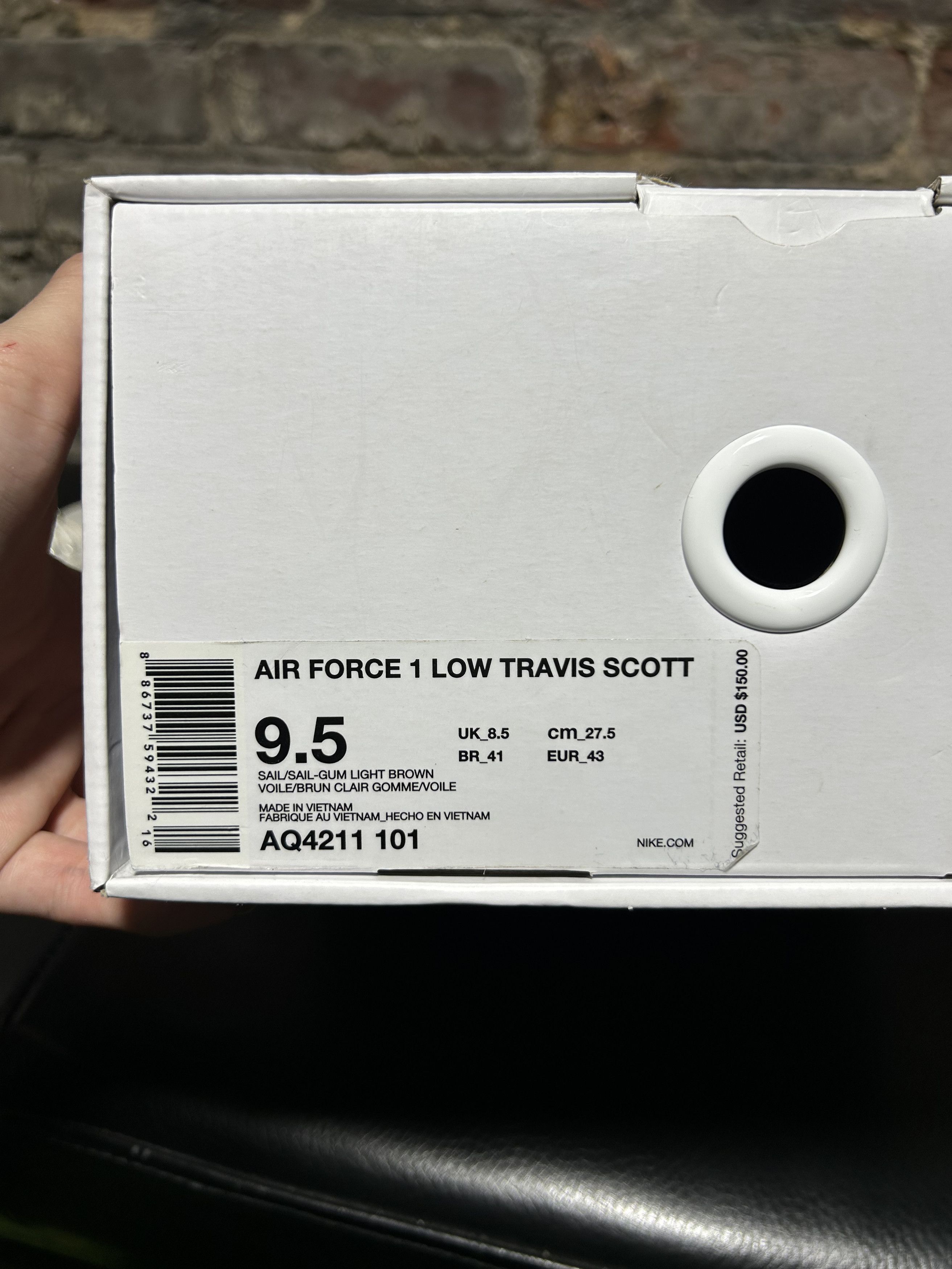 Nike × Travis Scott Air Force 1 Low Travis Scott Size US 9.5 / EU 42-43 - 9 Thumbnail