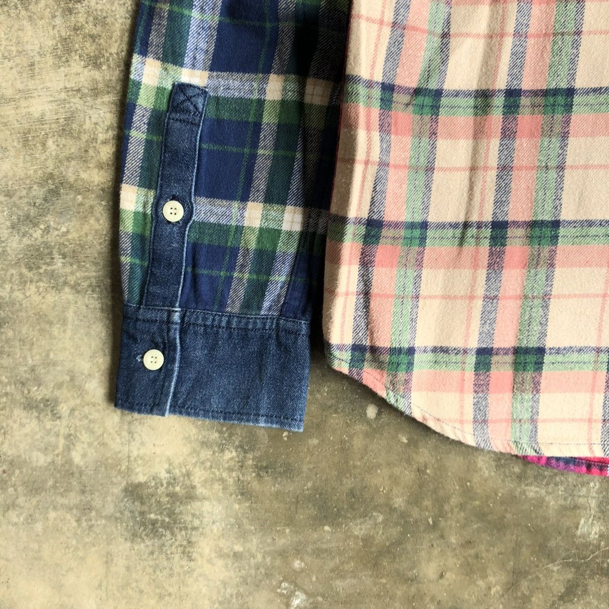 Hysteric Glamour 2000s X-girl Patchwork Double Pocket Button Up Shirt Size US M / EU 48-50 / 2 - 10 Thumbnail