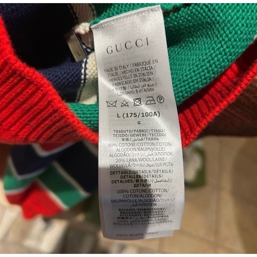 Gucci Men’s Gucci cotton/wool Cable knit sweater size large NWT Size US L / EU 52-54 / 3 - 8 Thumbnail