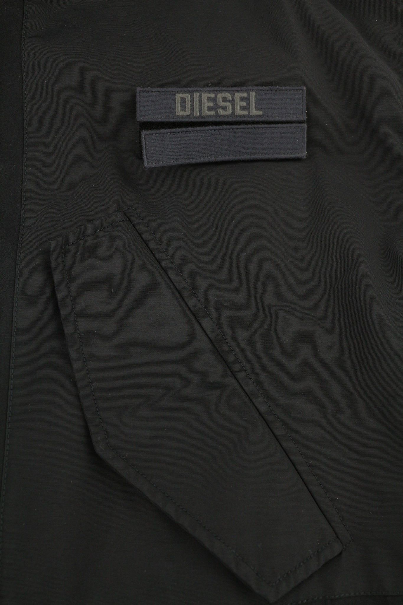 Diesel W-MILES M Black Parka Hooded Zip Logo Jacket 82062 Size US M / EU 48-50 / 2 - 7 Thumbnail