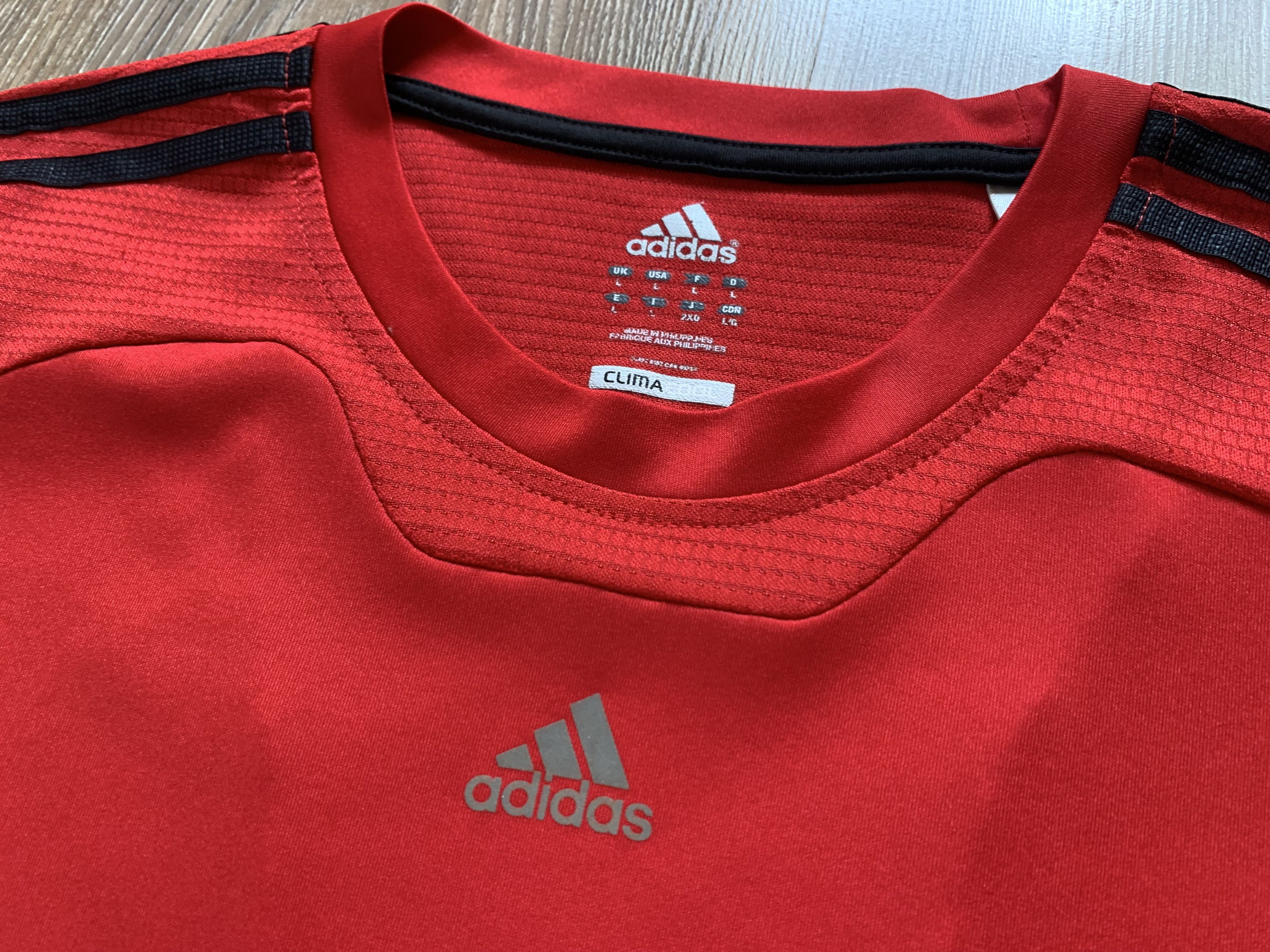 Adidas Adidas Climacool Red Sport Training T-Shirt Size US L / EU 52-54 / 3 - 5 Thumbnail