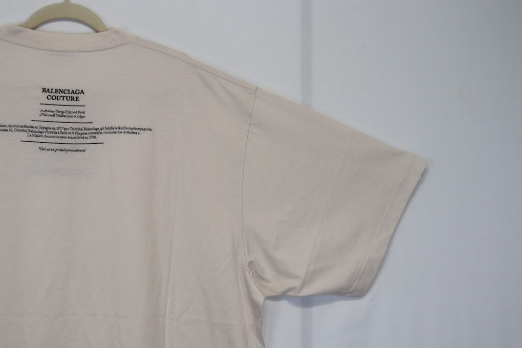Balenciaga o1rshd1 T-Shirt in Ivory White Size US L / EU 52-54 / 3 - 10 Thumbnail