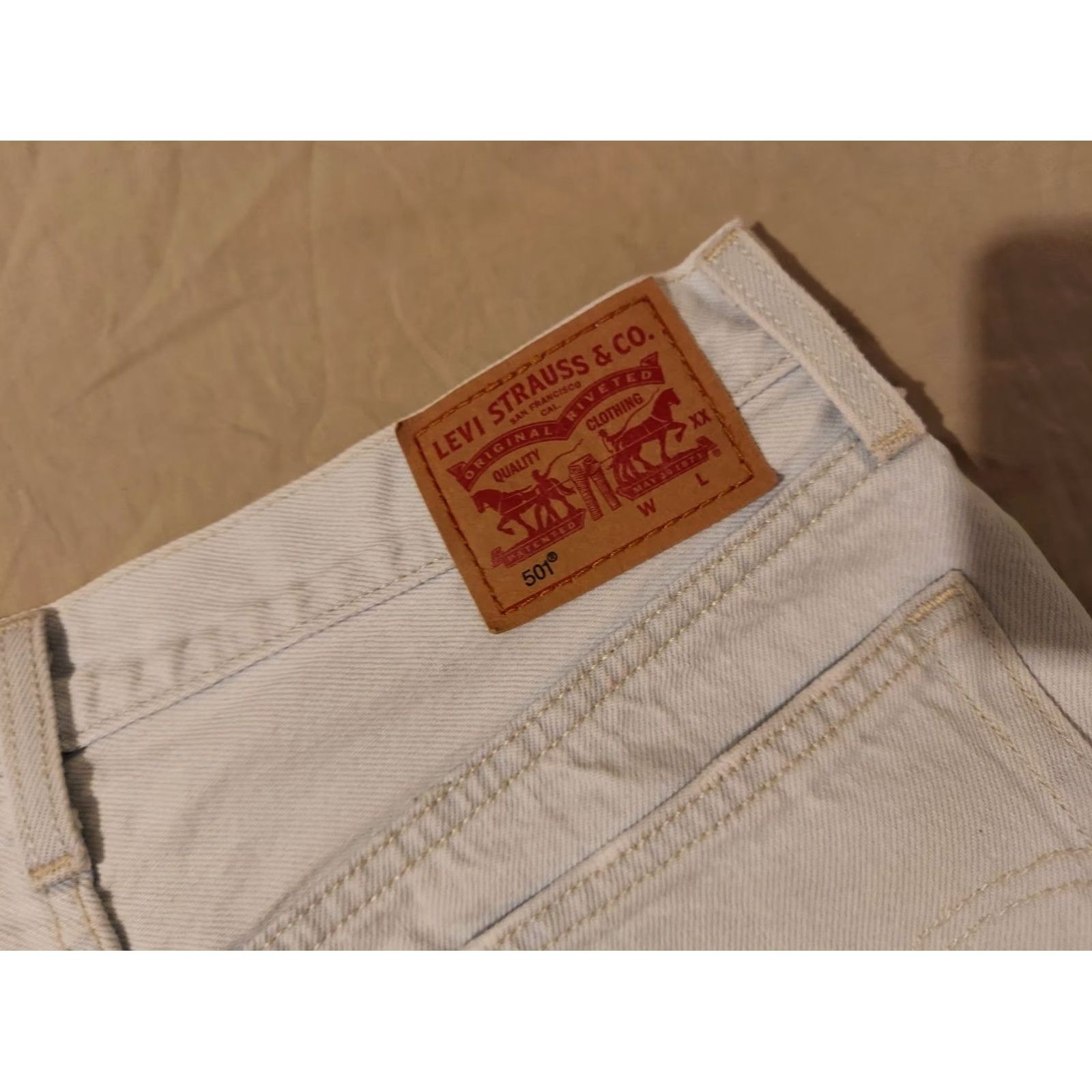 Levi's Womens Levis 501 Denim Shorts 28 Jean Size 28" / US 6 / IT 42 - 2 Thumbnail