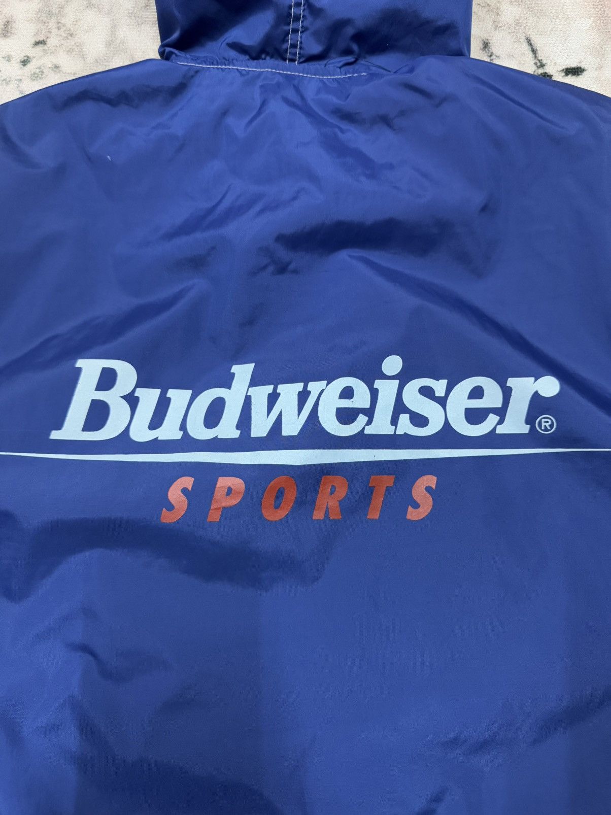 Budweiser × Vintage Vintage Budweiser Sports Pullover Windbreaker Jacket Size US L / EU 52-54 / 3 - 13 Thumbnail