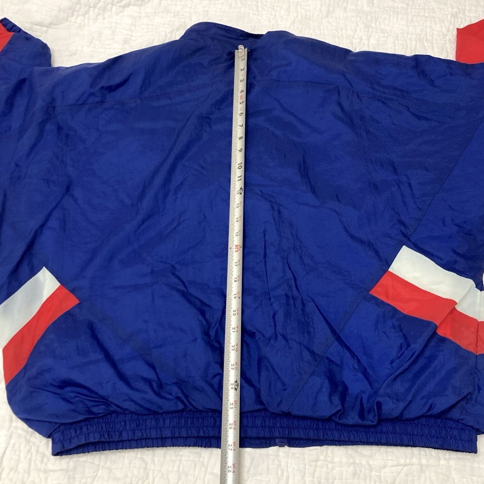 X-LARGE VINTAGE US Athletics Windbreaker Track Jacket - Tracksuit - Blue Red - XL Mens X-Large Size 46R - 5 Thumbnail
