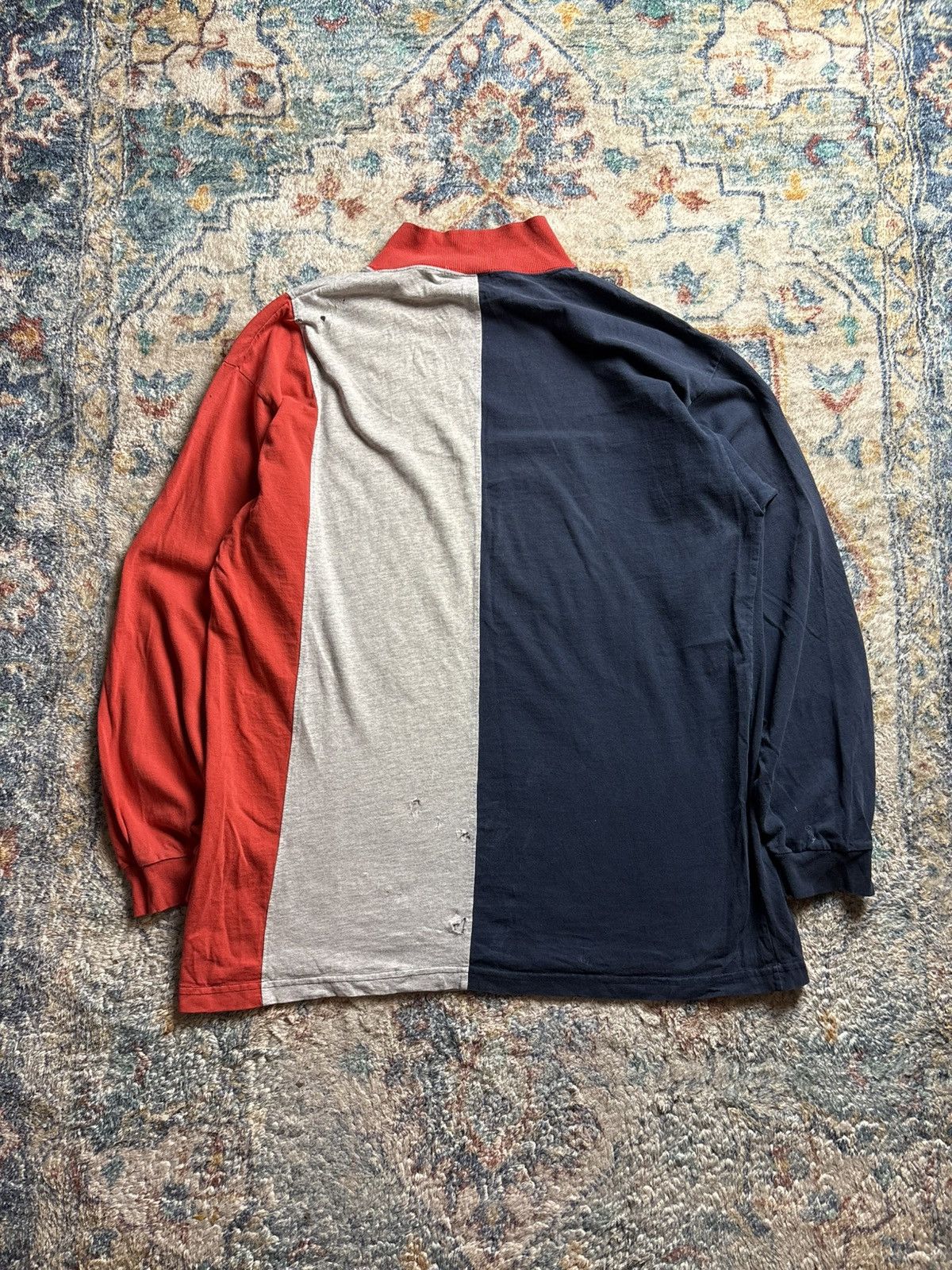 Vintage Vintage Speedo Colour Blocked Long Sleeve T-shirt Size XL Size US XL / EU 56 / 4 - 2 Thumbnail