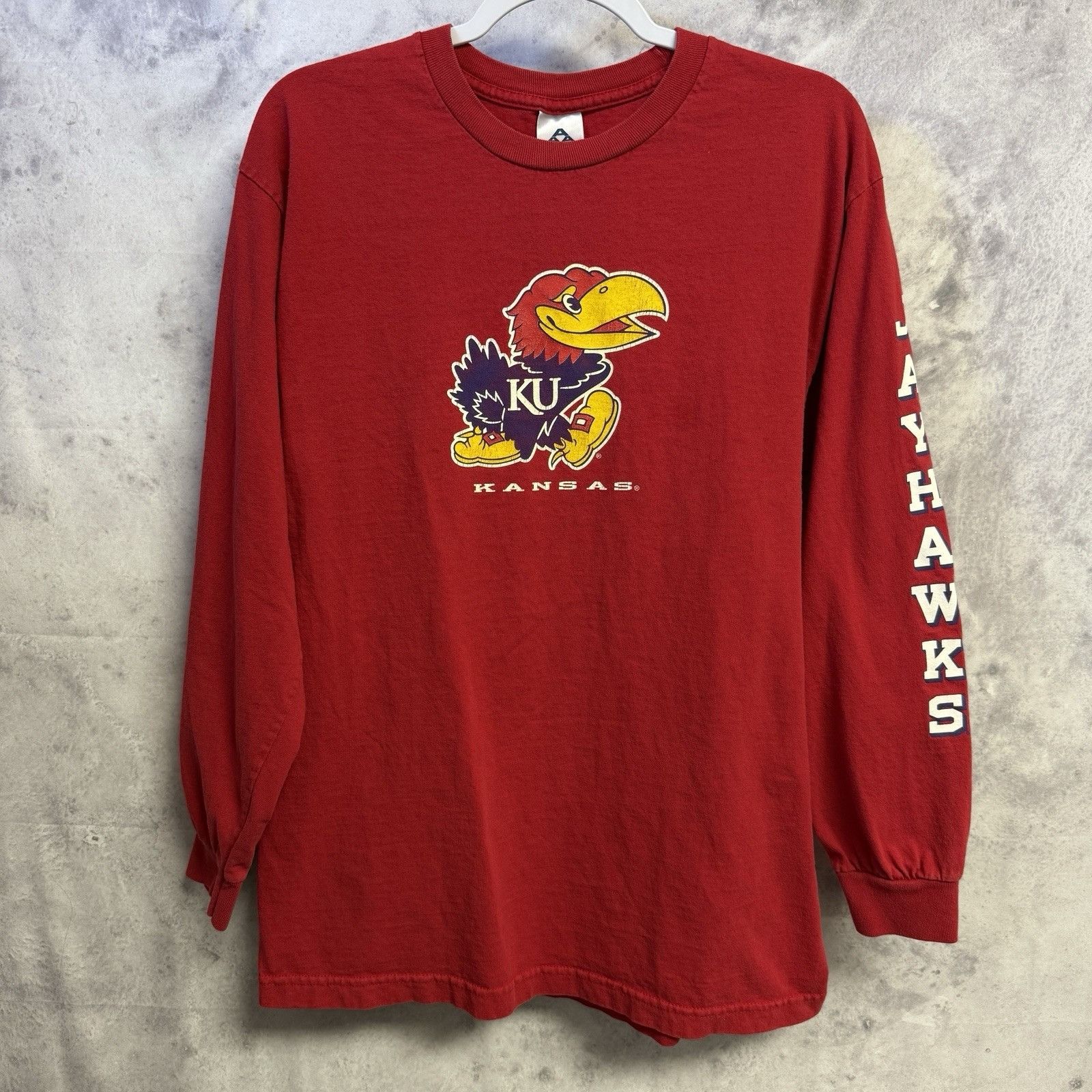 Vintage Vintage University of Kansas Jayhawks T Shirt Mens L 20.5x29 Size US L / EU 52-54 / 3 - 2 Thumbnail