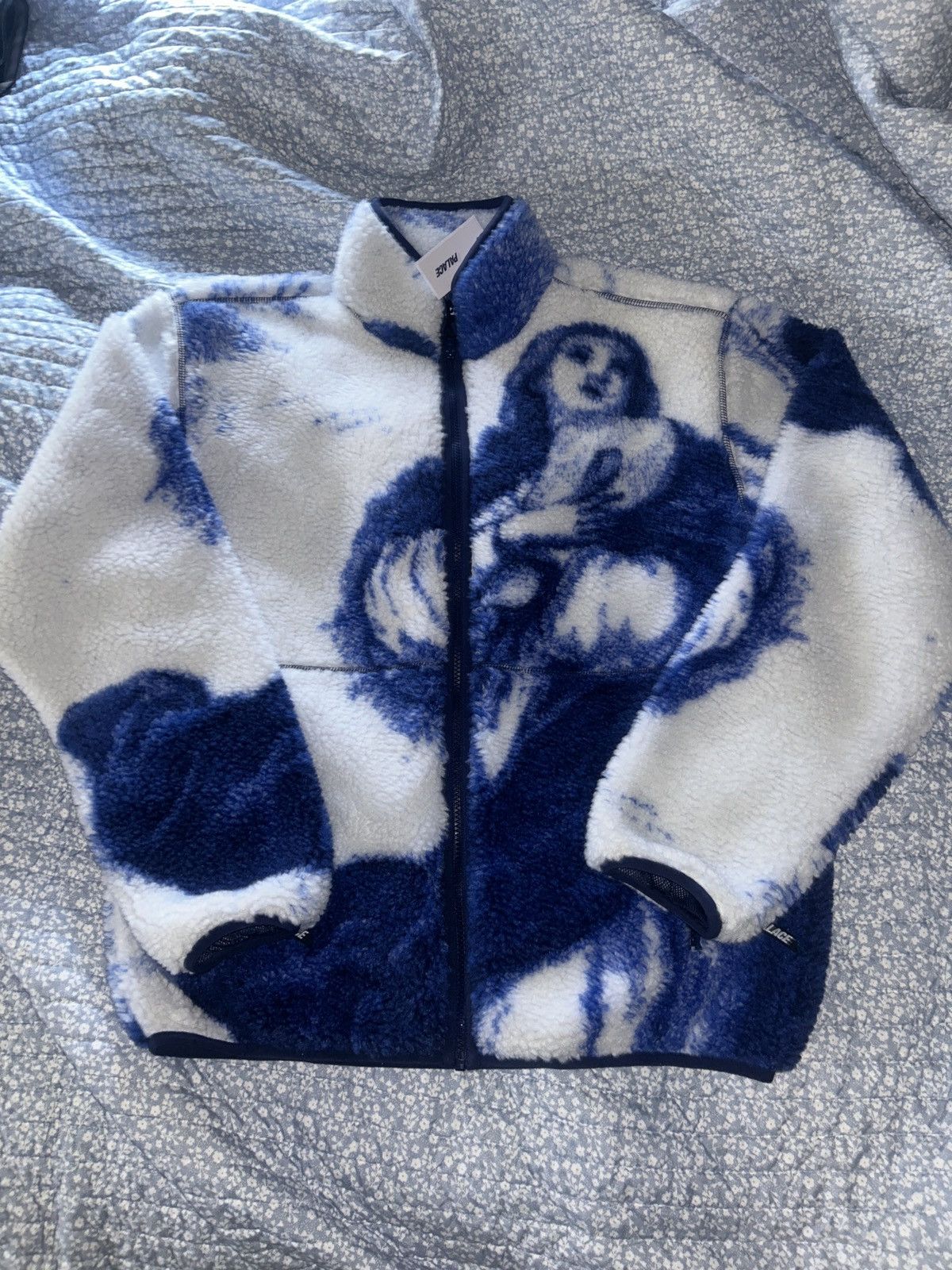 Palace Palace holy grail funnel fleece white medium Size US M / EU 48-50 / 2 - 2 Thumbnail