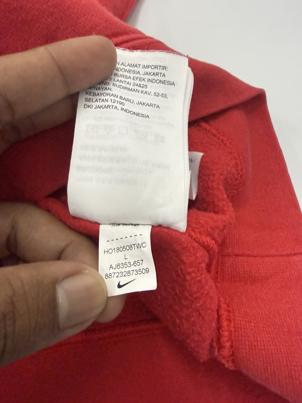 Nike 🔥 Nike Big Logo Sunfaded in Red Sweatshirt hoodie - L Size US L / EU 52-54 / 3 - 9 Thumbnail