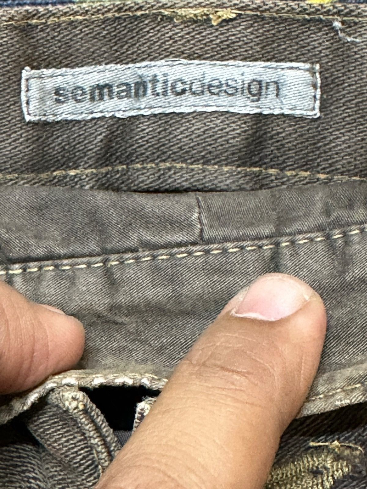 semanticdesign Vintage Semantic Design Double Waist Grunge Denim Size US 28 / EU 44 - 5 Thumbnail