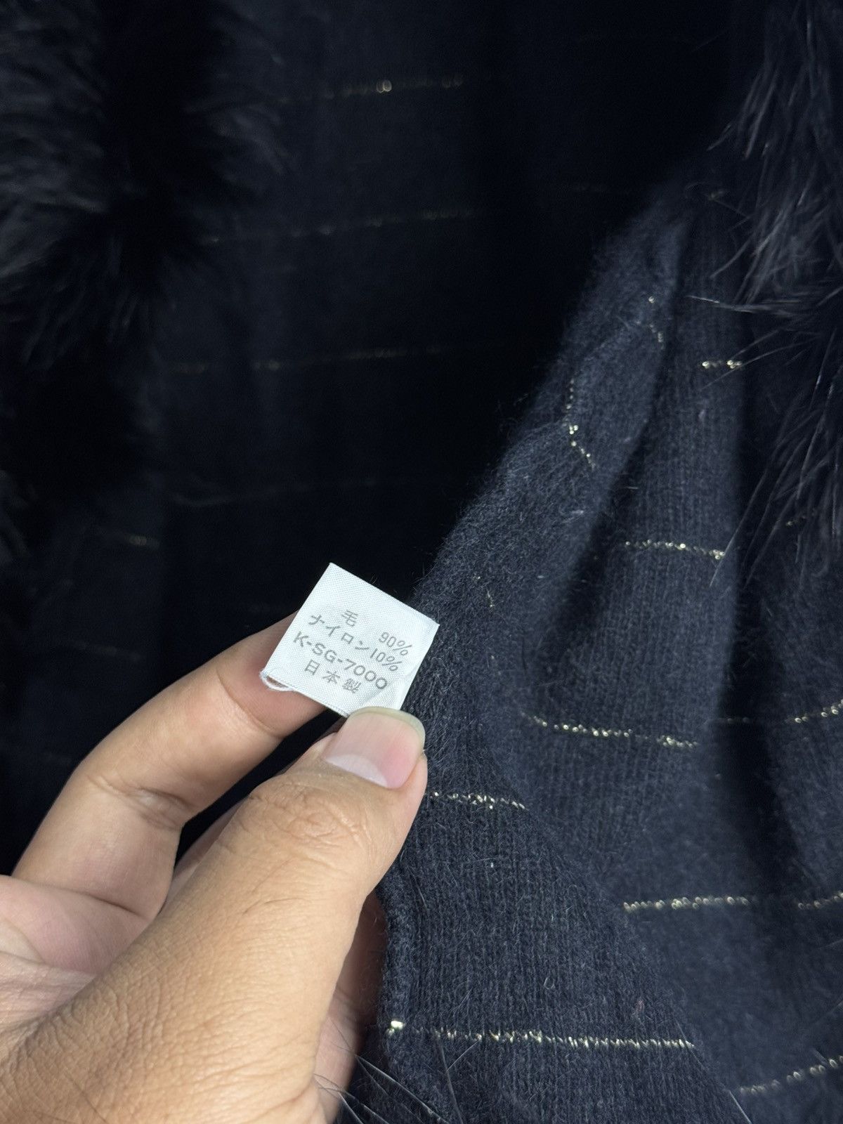Issey Miyake × Japanese Brand × Le Grande Bleu (L.G.B.) LGB Fur Knit Vest Styled Size US M / EU 48-50 / 2 - 5 Thumbnail