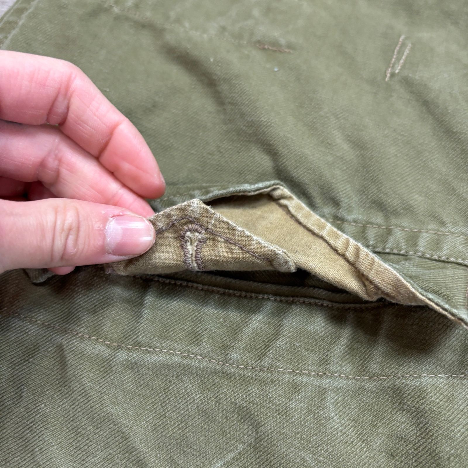 Vintage Vintage 50s French M47 Army Military Field Jacket Mens 4C XL Size US XL / EU 56 / 4 - 9 Thumbnail