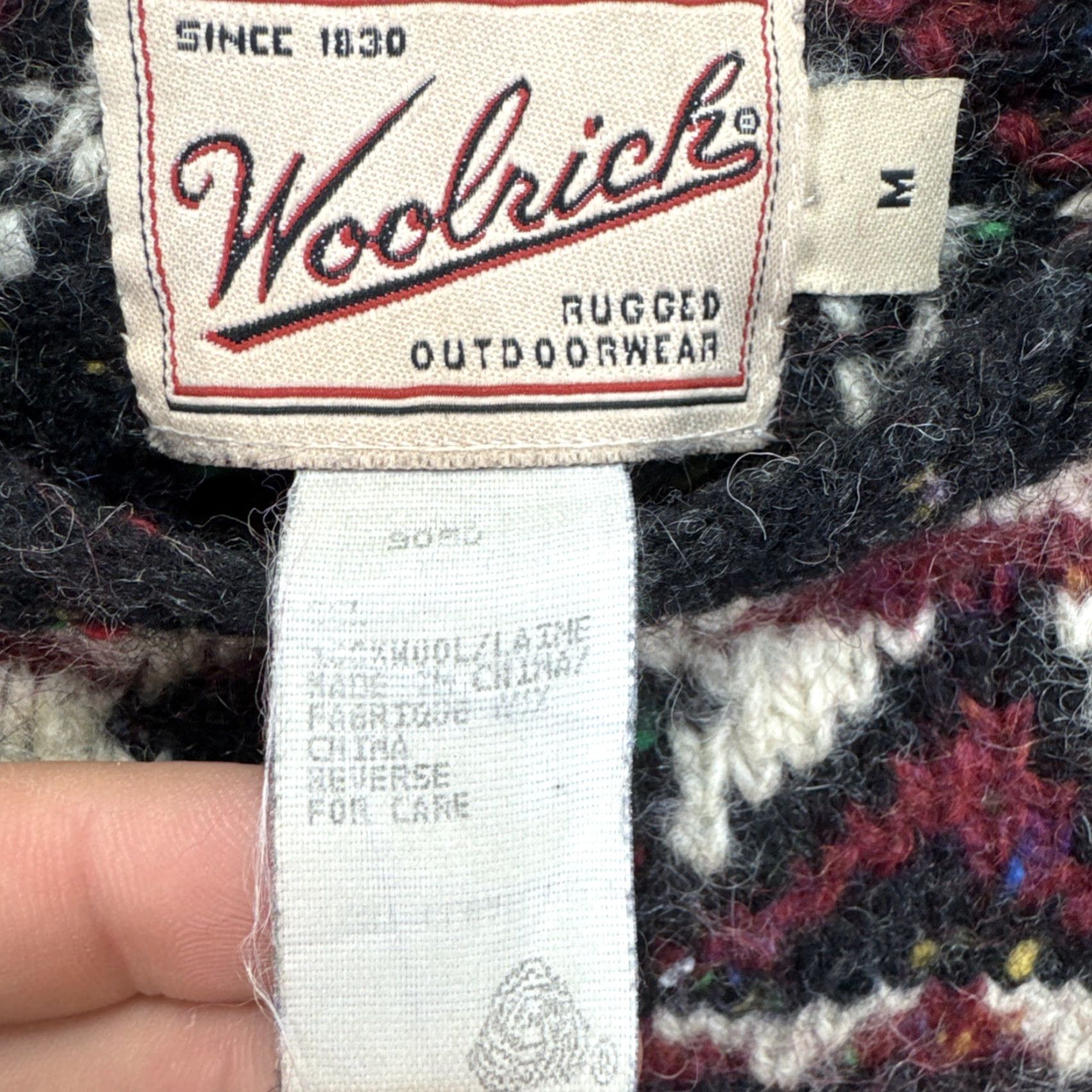 Vintage VINTAGE Woolrich Sweater Adults Medium Fair Isle Reindeer Nordic Ski Christmas Holiday 90s Size US M / EU 48-50 / 2 - 3 Thumbnail