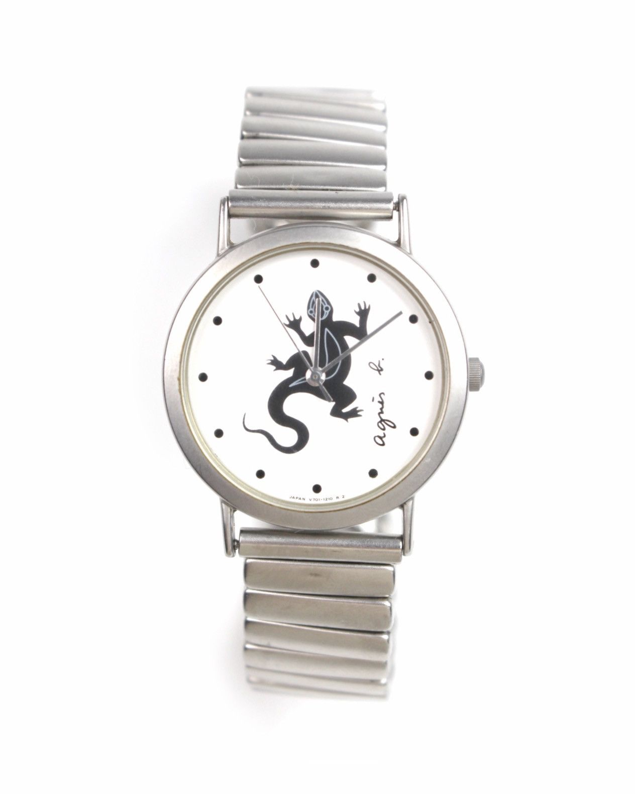 Japanese Brand 2000S AGNÈS B. LIZARD DIAL V701-6190 WATCH Size ONE SIZE - 2 Thumbnail
