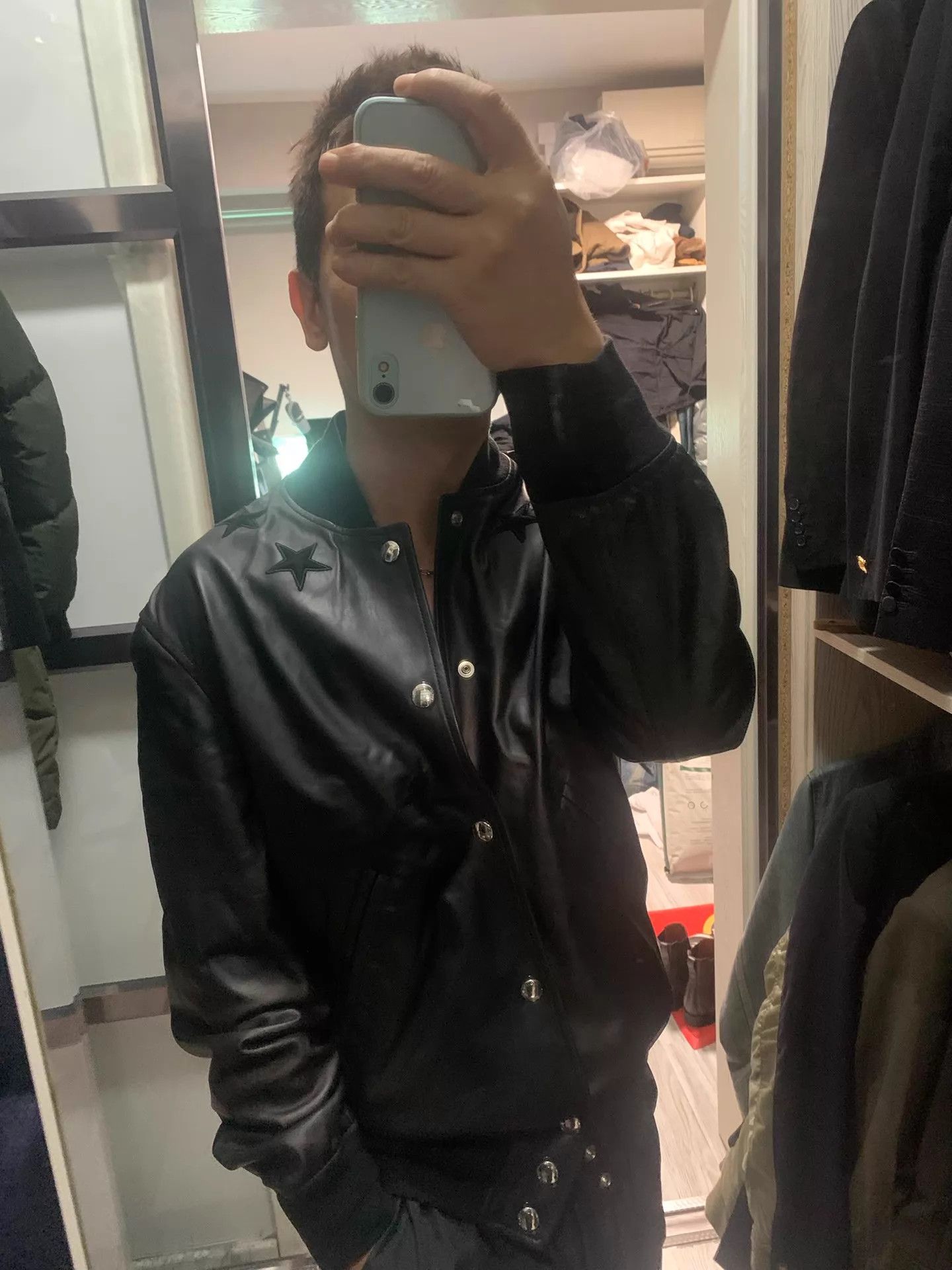Givenchy Givenchy 5-Point Star Leather Jacket Sheepskin 48 Size US M / EU 48-50 / 2 - 1 Thumbnail