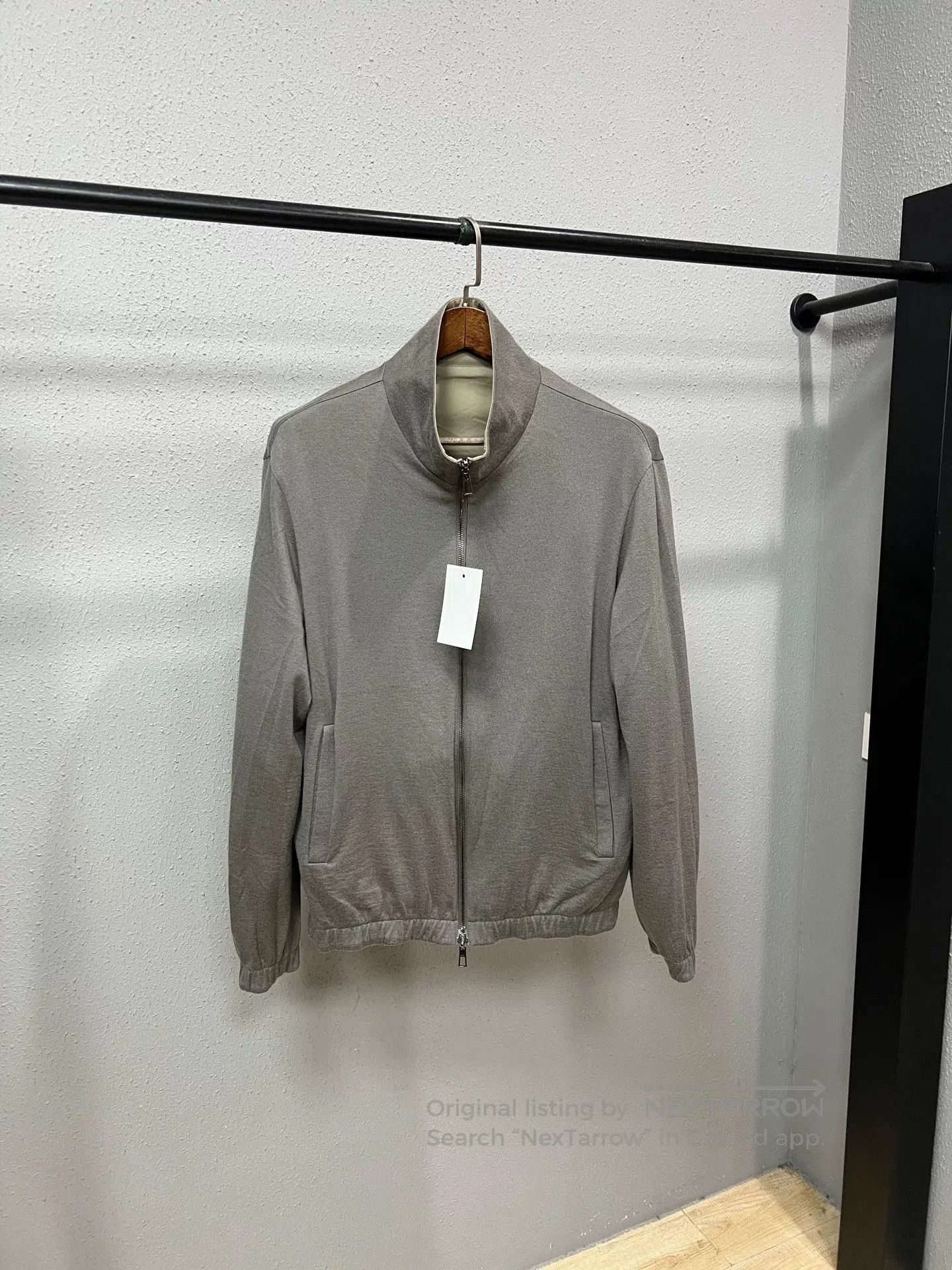 Loro Piana Loro Piana Beige Gray Reversible Bomber Jacket. Size US L / EU 52-54 / 3 - 2 Thumbnail