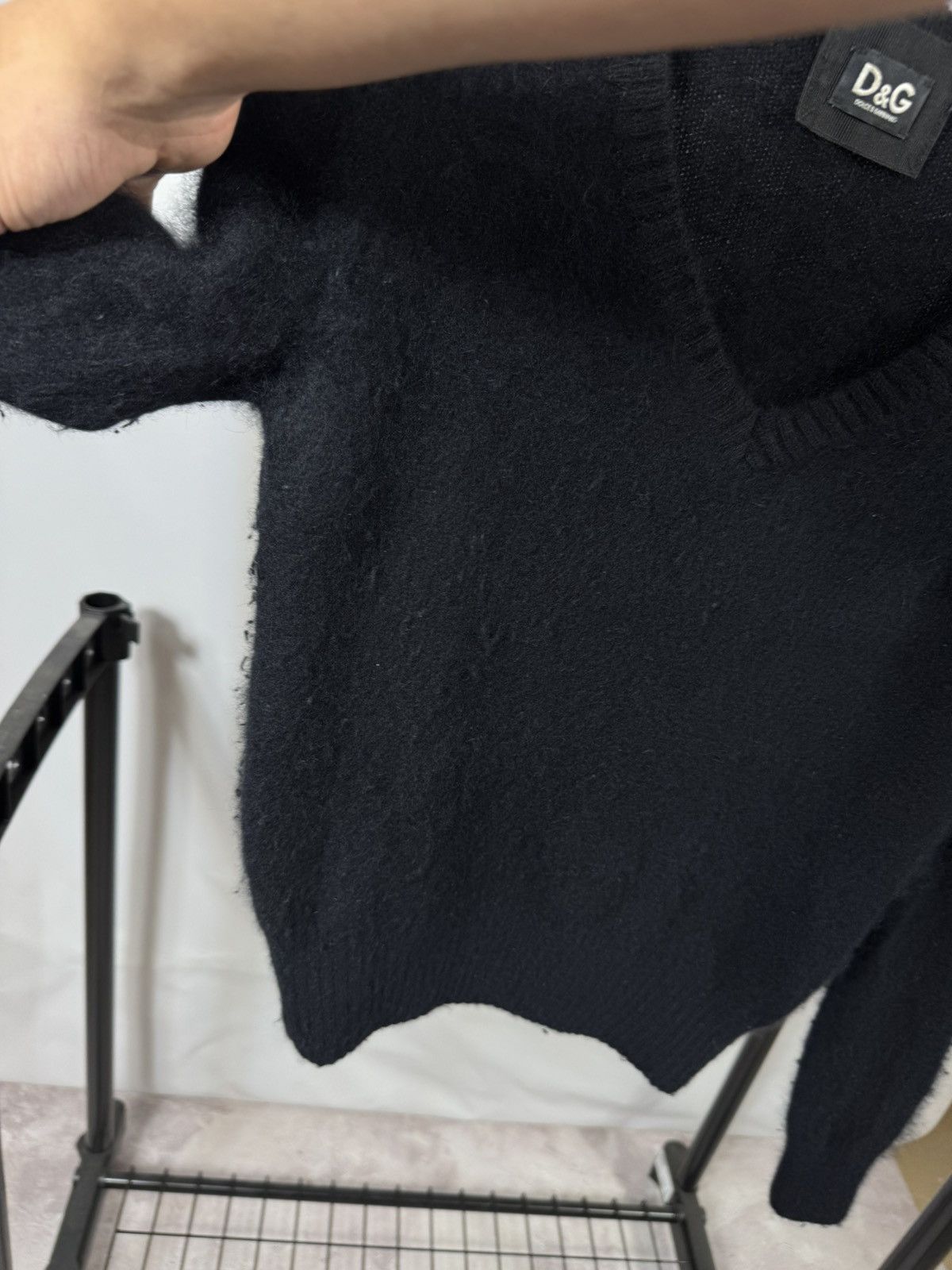 Dolce & Gabbana Vintage Dolce Gabbana Mohair V-Neck Sweater Size M / US 6-8 / IT 42-44 - 3 Thumbnail