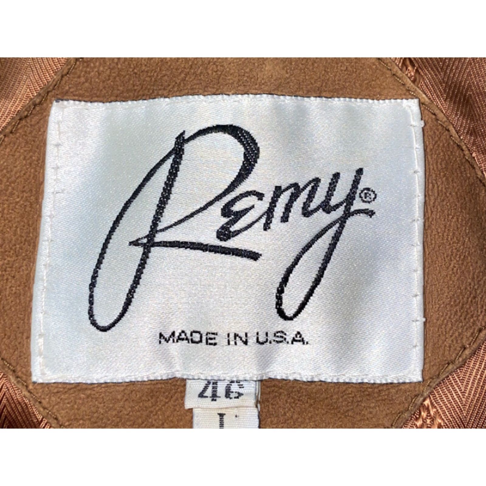 Vintage Remy Leather Suede Full Zip Jacket Men Large Brown Casual Size US L / EU 52-54 / 3 - 6 Thumbnail
