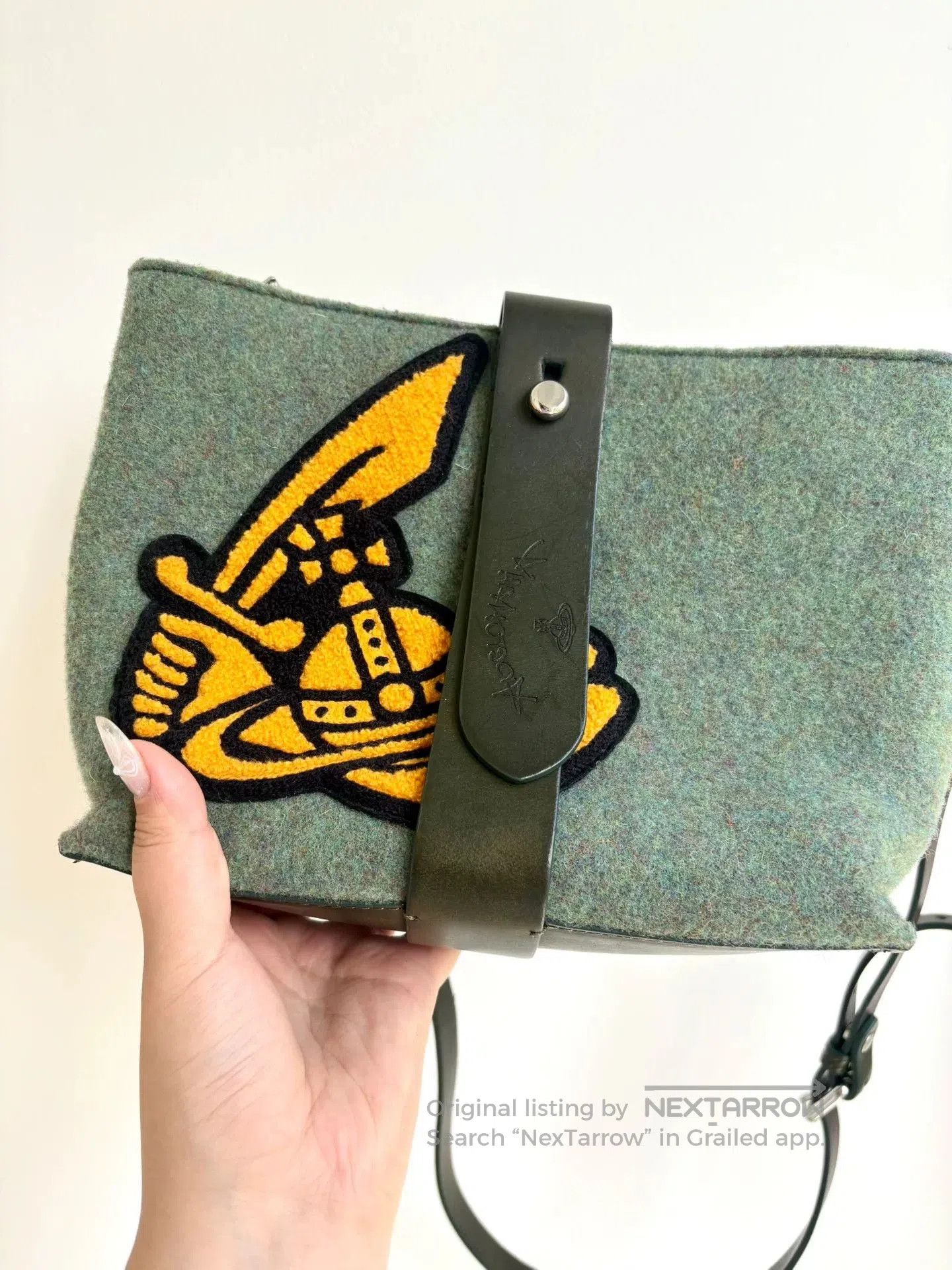 Vivienne Westwood vivienne westwood green felt shoulder bag. Size ONE SIZE - 5 Thumbnail