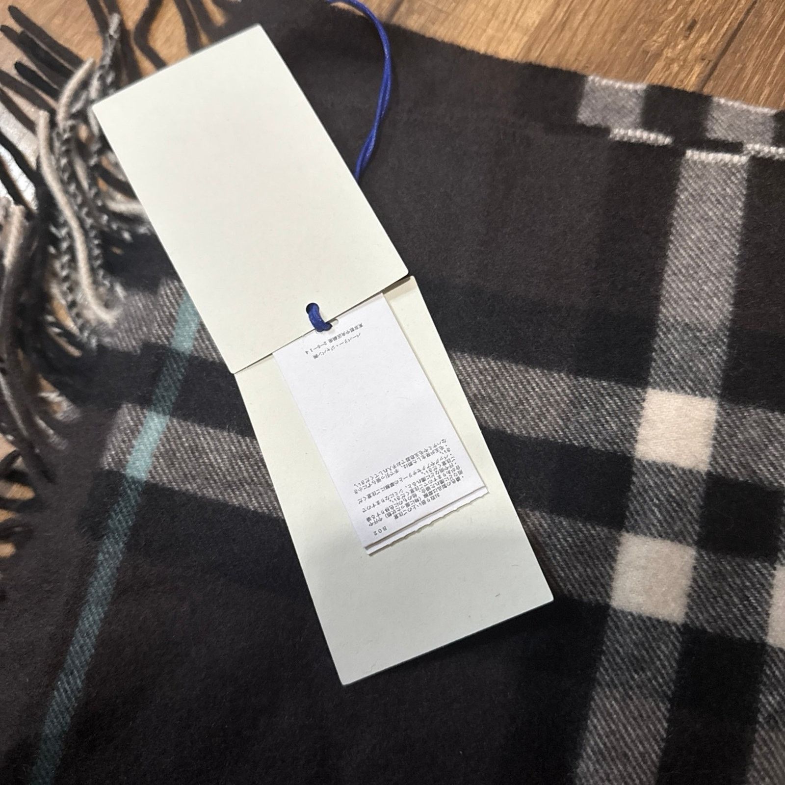 Burberry Burberry Wide Check Cashmere Otter Scarf Size ONE SIZE - 6 Thumbnail