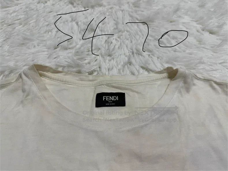 Fendi Fendi Men's short-sleeved T-shirt with round collar Size US XXL / EU 58 / 5 - 4 Thumbnail