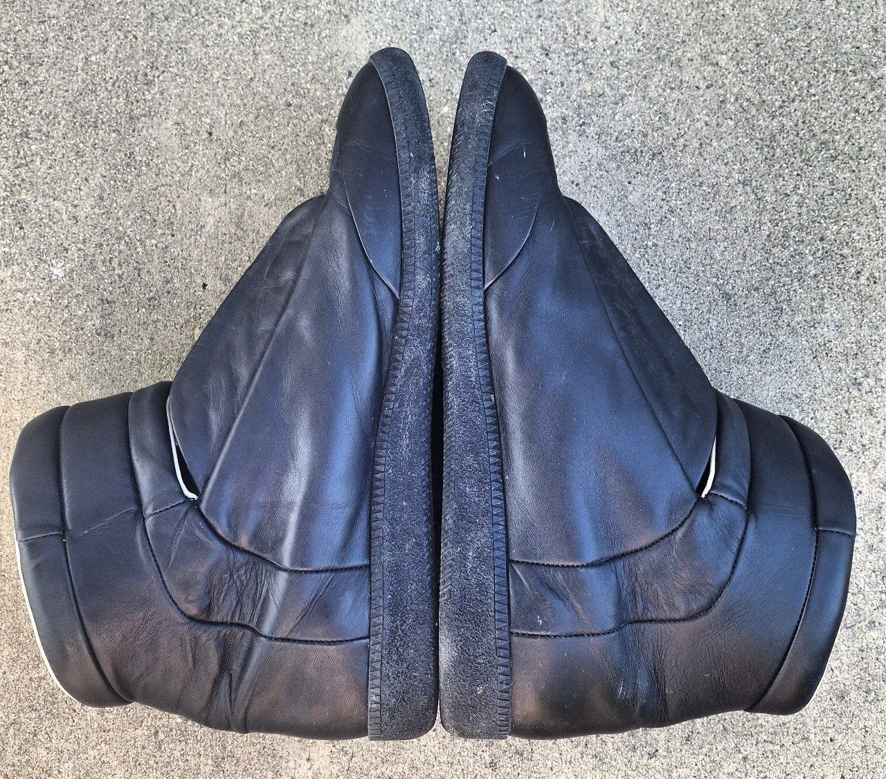 Maison Margiela Maison Margiela Future High Top Navy Leather Sneakers Size US 12.5 / EU 45-46 - 2 Thumbnail