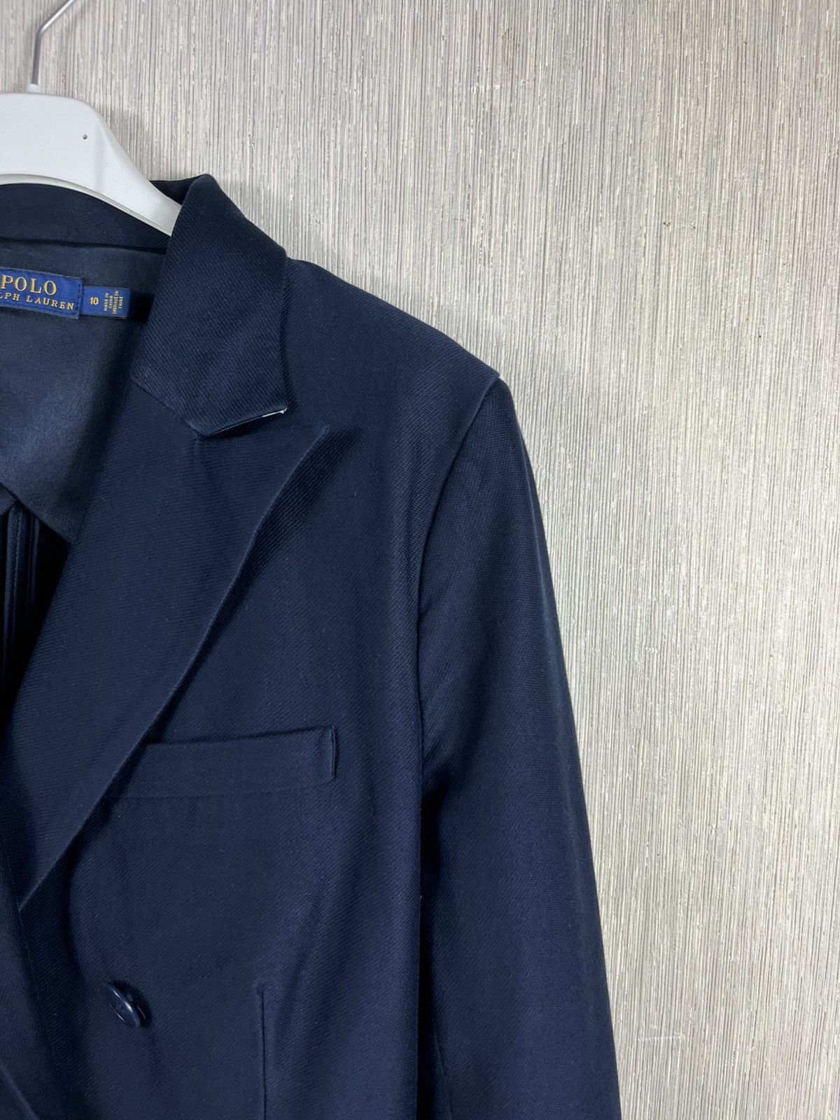 Polo Ralph Lauren × Ralph Lauren Polo Ralph Lauren cotton navy double-breasted blazer jacket Size L / US 10 / IT 46 - 4 Thumbnail