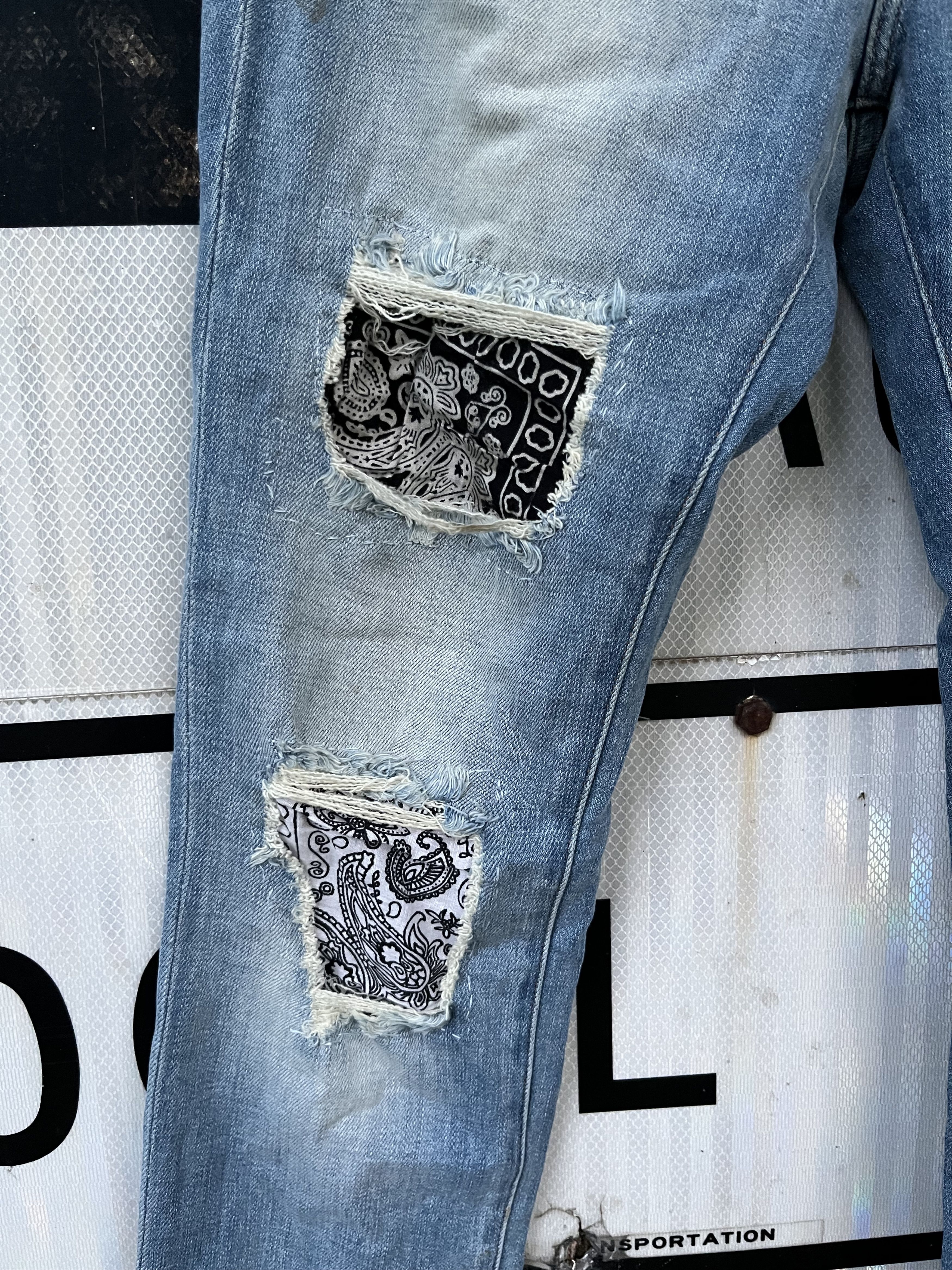 Frame Frame L’Homme Skinny Bandana Patch Size US 31 - 2 Thumbnail