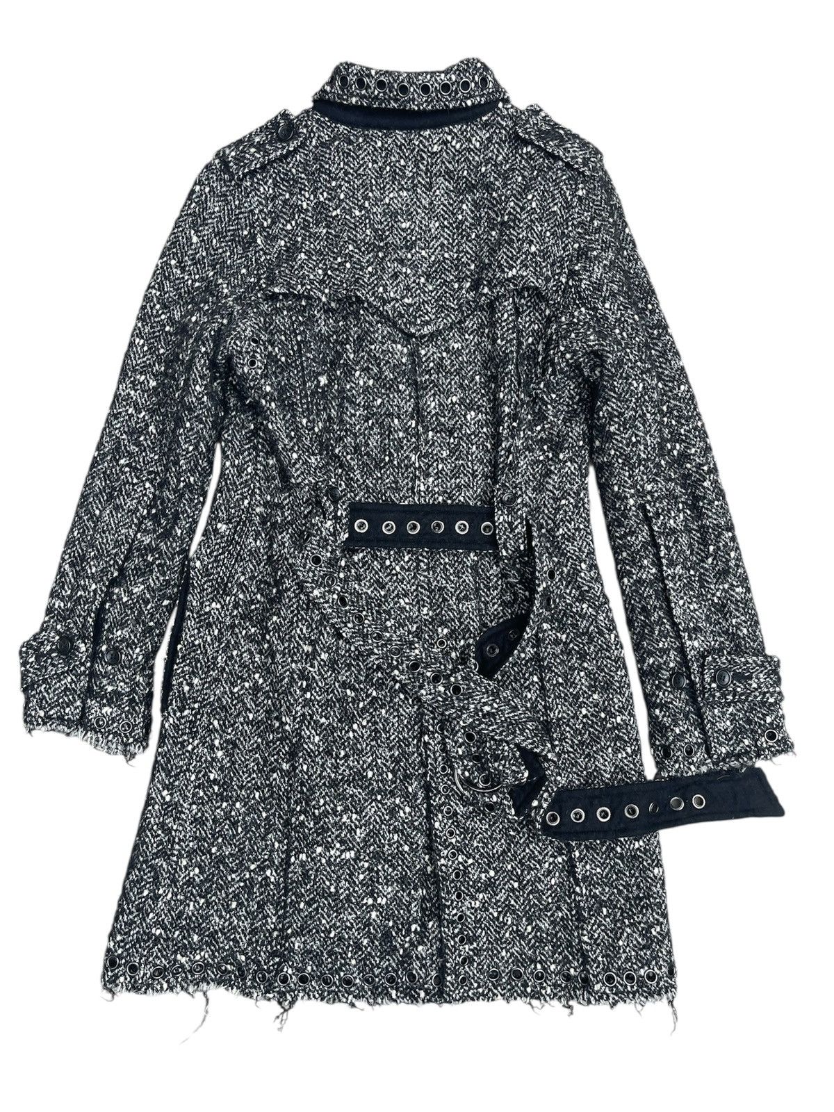 Enchantment Enchantement Avant-Garde Herringbone Coat Double-Breasted Size S / US 4 / IT 40 - 2 Thumbnail