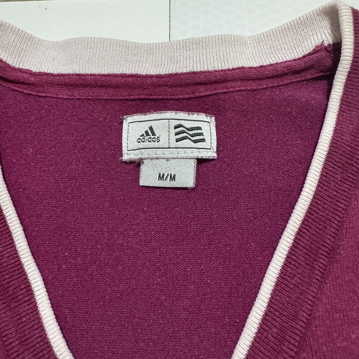 Adidas Adidas Women’s Purple Sweater Long Sleeve V Neck Cardigan Size M / US 6-8 / IT 42-44 - 3 Thumbnail
