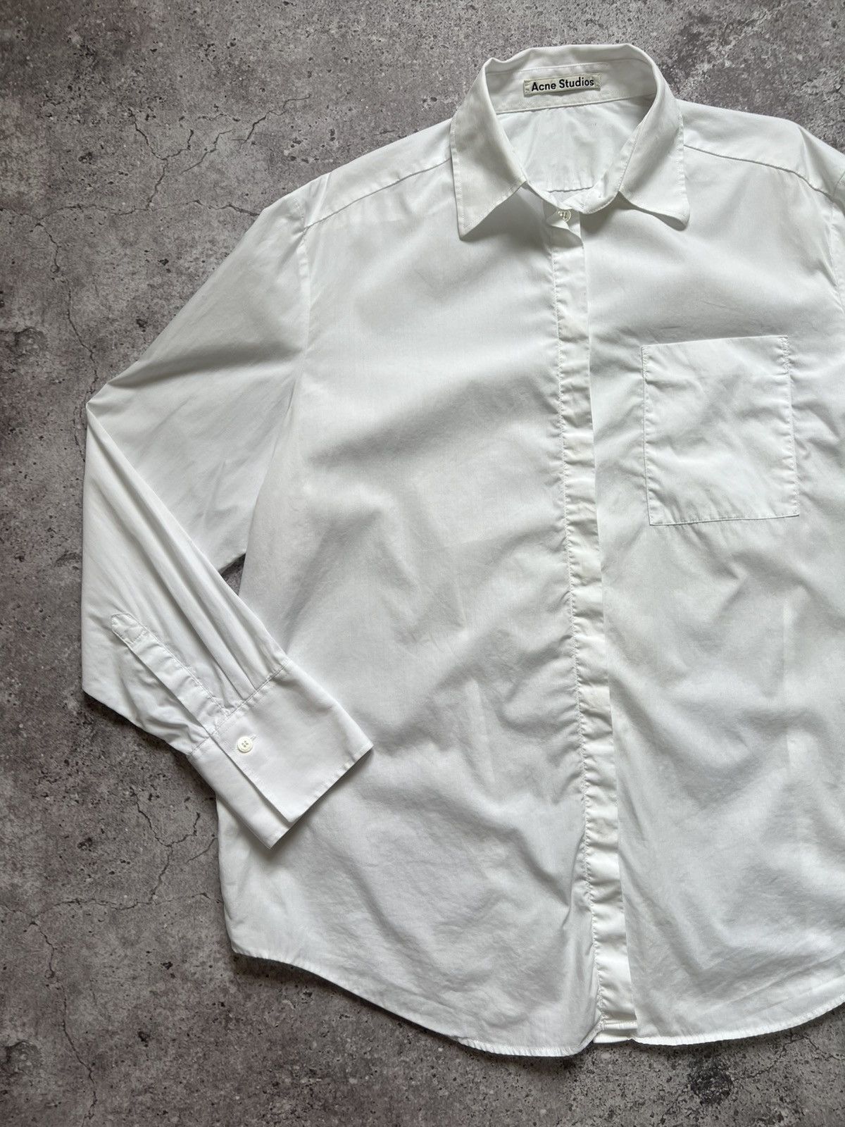 Acne Studios Acne Studios Cotton Shirt Button Up Long Sleeve Size XS / US 0-2 / IT 36-38 - 2 Thumbnail