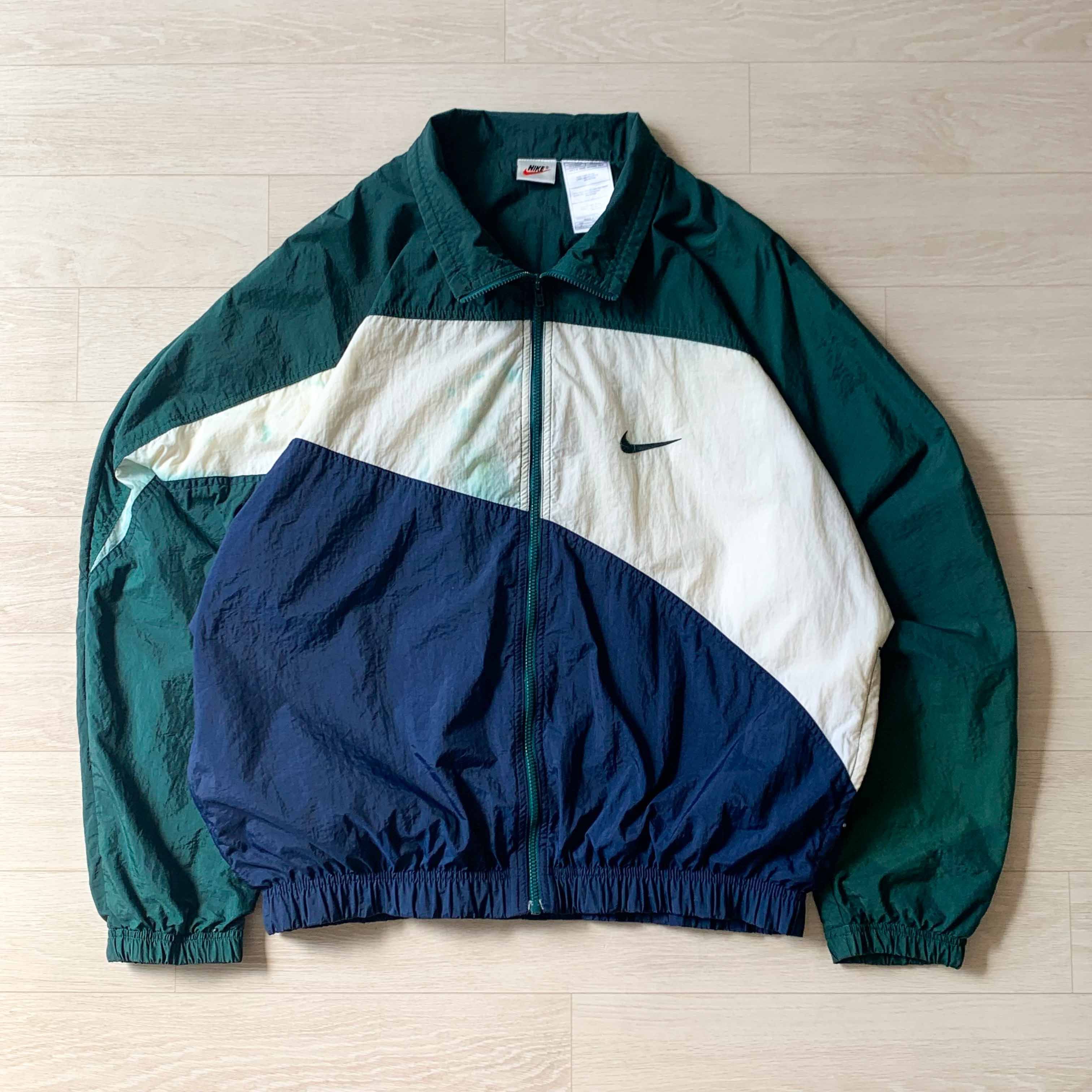 Nike Vintage 90's OG Nike Nylon Swoosh Jacket | Grailed