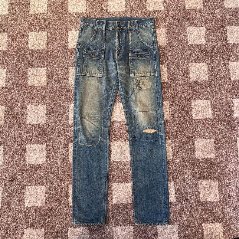 Kapital Kountry Kapital Kountry Distressed Denim Pants - dmc Size US 32 / EU 48 - 1 Thumbnail