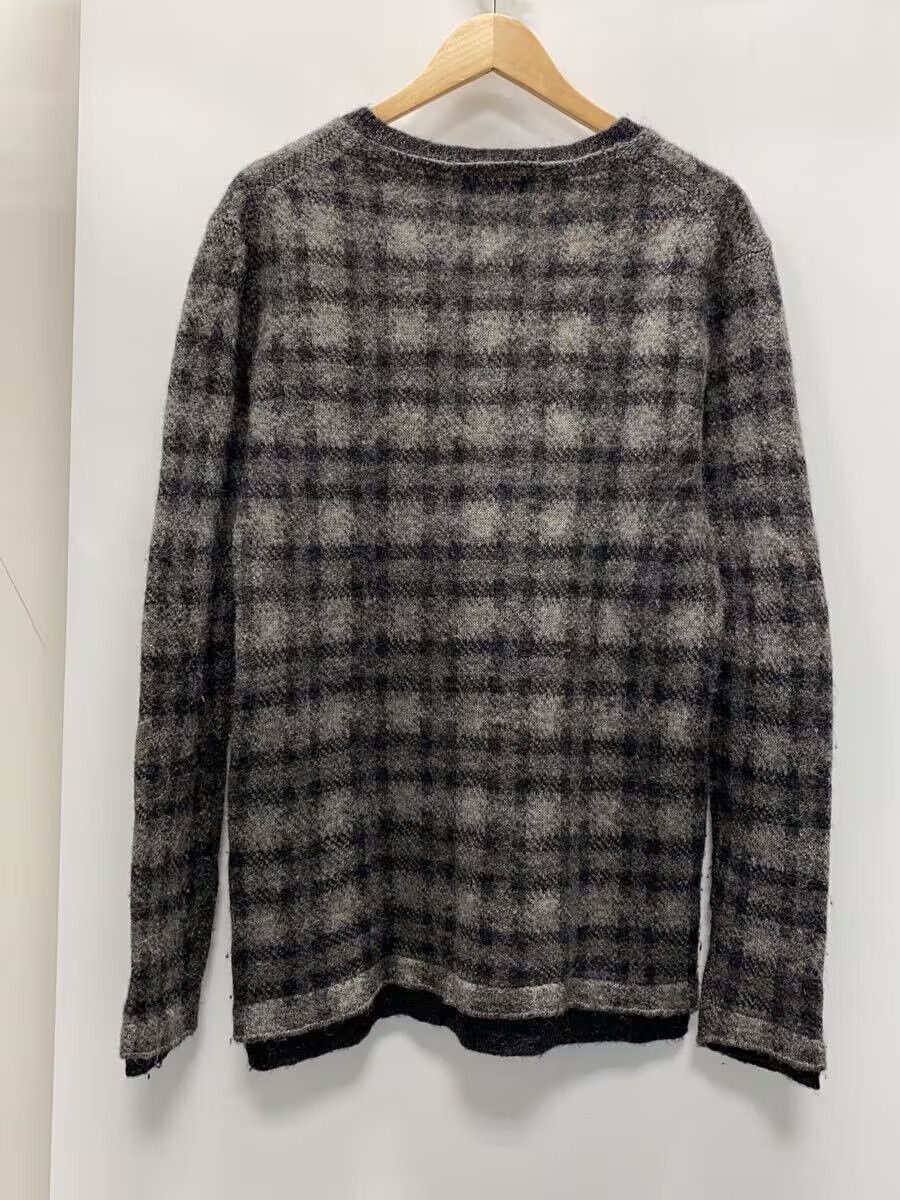 Yohji Yamamoto Check Pattern Alpaca Wool Knit Sweater Size US L / EU 52-54 / 3 - 2 Thumbnail