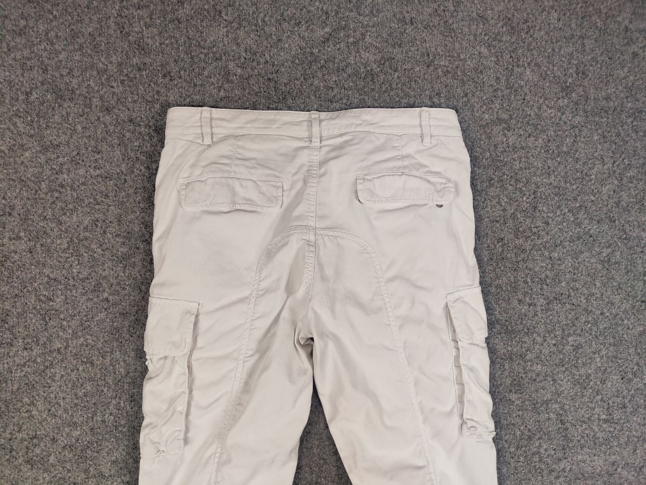 L.B.M. 1911 L.B.M.1911 Italy Design White Cotton Cargo Trouser Pants Size US 32 / EU 48 - 10 Thumbnail
