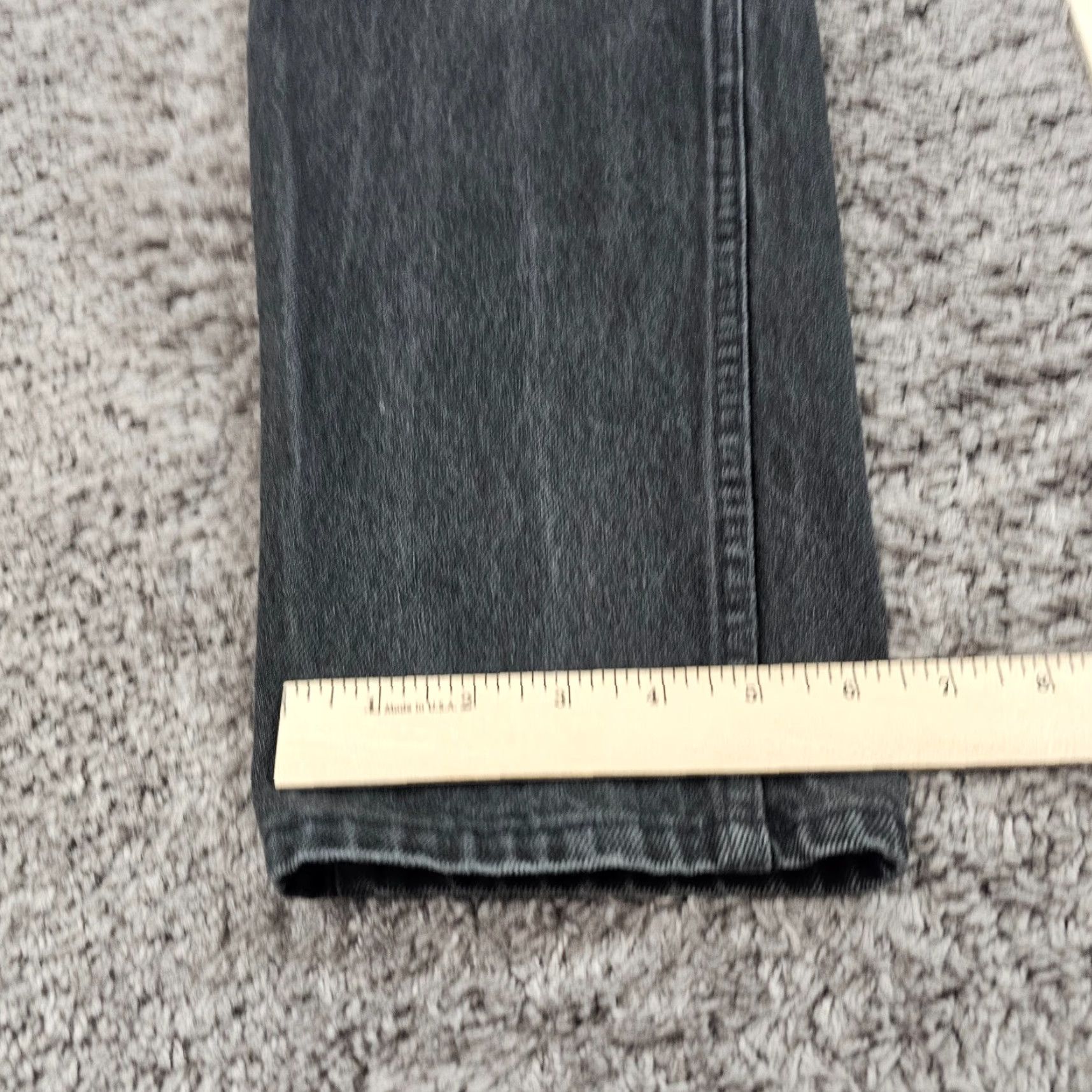 Levi's VINTAGE Levi's 550 Jeans Womens Relaxed Fit Tapered 90s Made in USA Black Denim 27x32 Size 34" / US 12 / IT 48 - 7 Thumbnail
