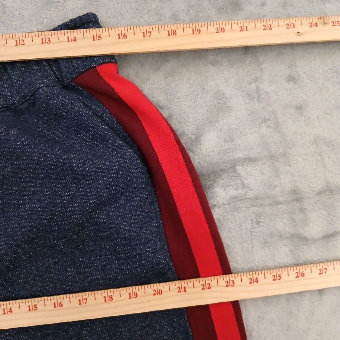 Vintage LNDR Jogger Pants Womens Large Blue Red Stripe Pull On Marl Horizon 30x24 Crop Size 36" / US 14 / IT 50 - 3 Thumbnail