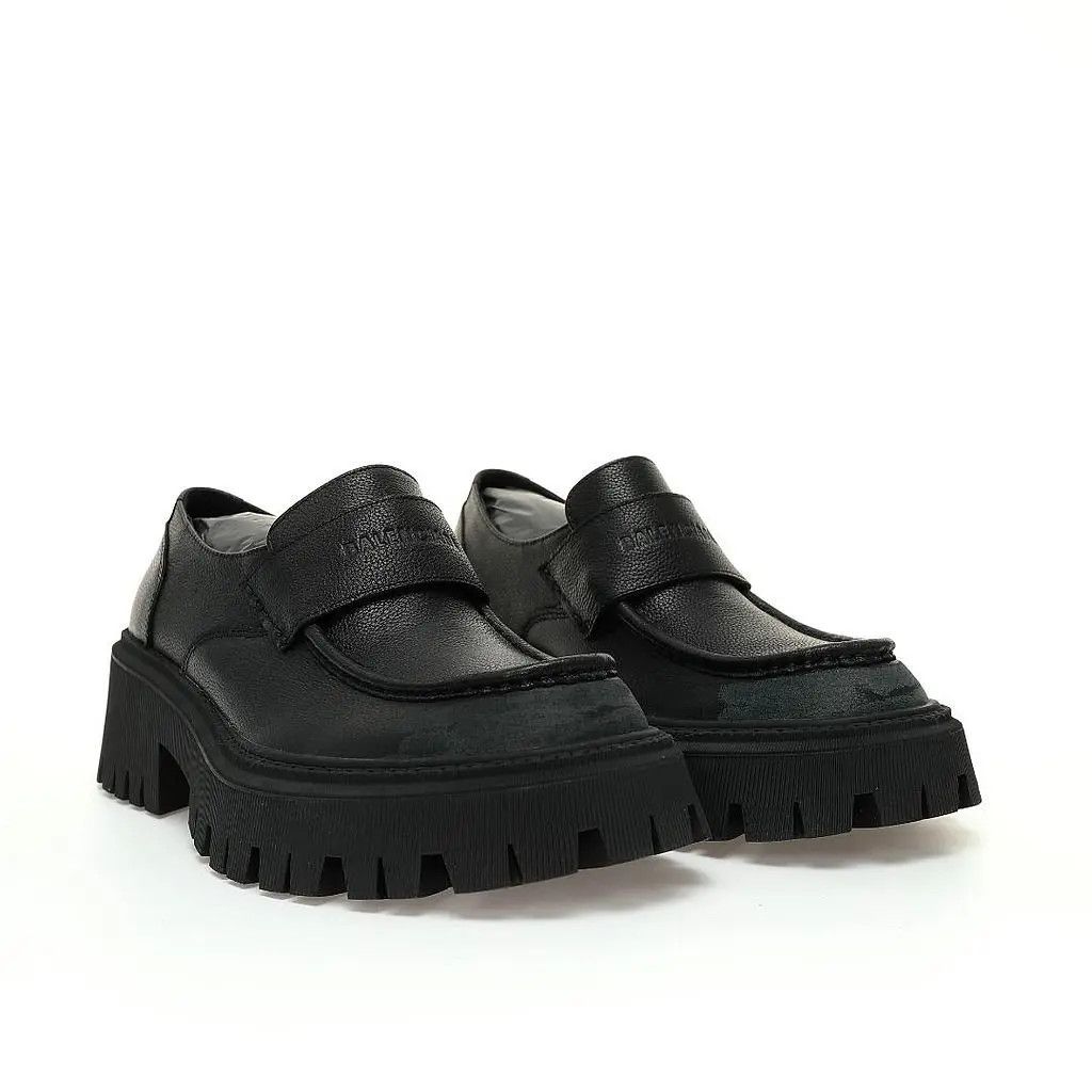 Balenciaga o1w1db10325 Tractor Loafers Worn-Out in Black Size US 8 / EU 41 - 5 Thumbnail