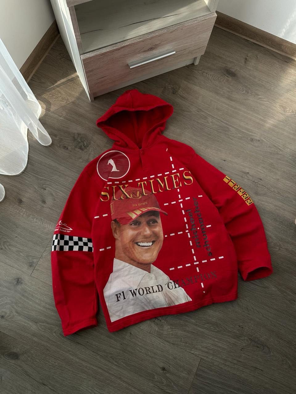 Formula 1 × Vintage Vintage Ferrari Michael Schumacher Racing Red Hoodie Size US M / EU 48-50 / 2 - 4 Thumbnail