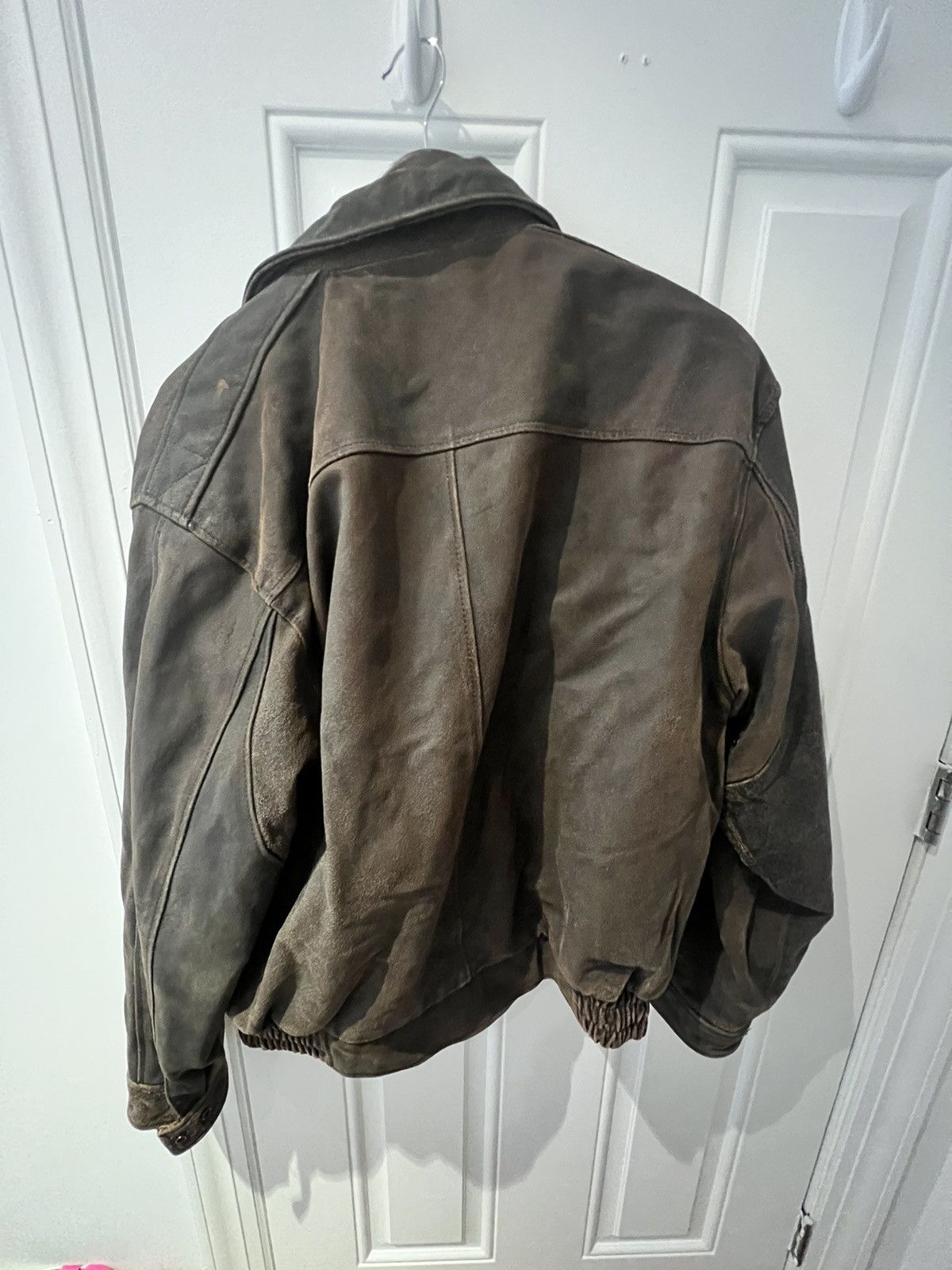 Japanese Brand × Vintage Vintage Brown leather jacket Size US M / EU 48-50 / 2 - 2 Thumbnail