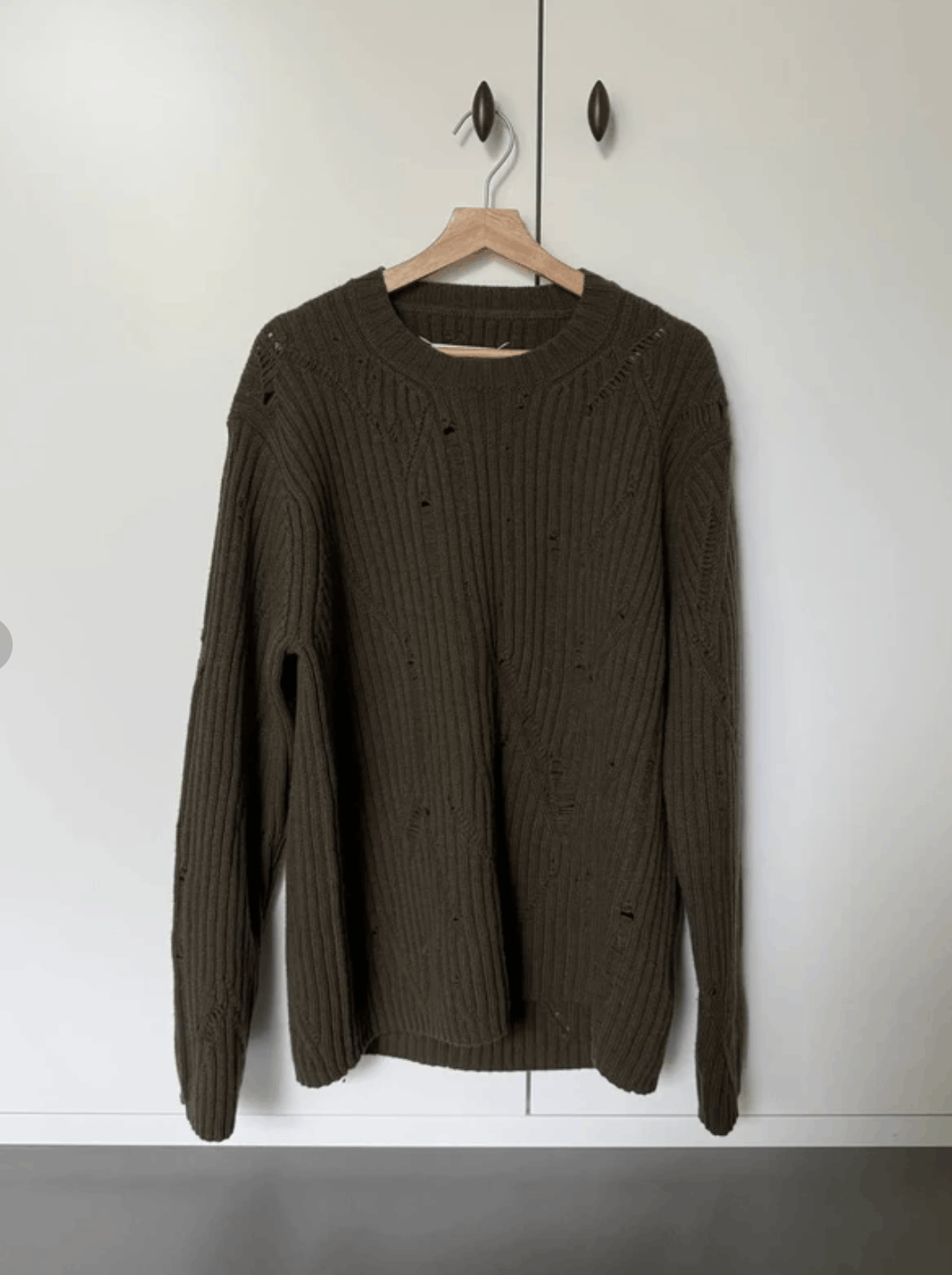 Maison Margiela Maison Margiela FW16 Distressed Ribbed Wool Jumper Size US S / EU 44-46 / 1 - 3 Thumbnail