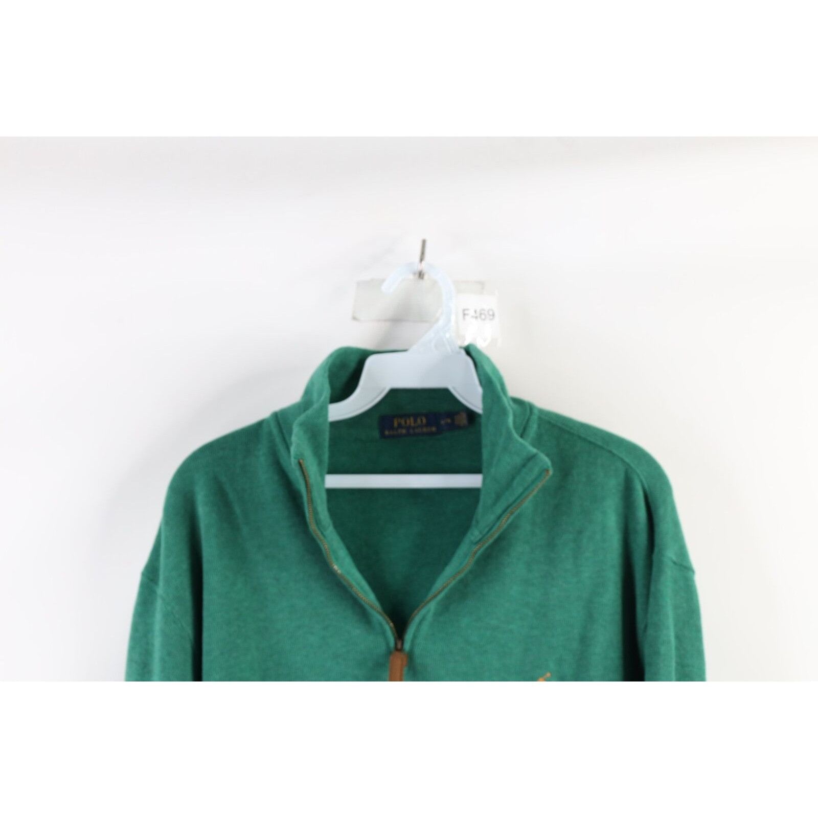 Ralph Lauren Ralph Lauren Cotton Ribbed Knit Half Zip Pullover Sweater Size US L / EU 52-54 / 3 - 2 Thumbnail