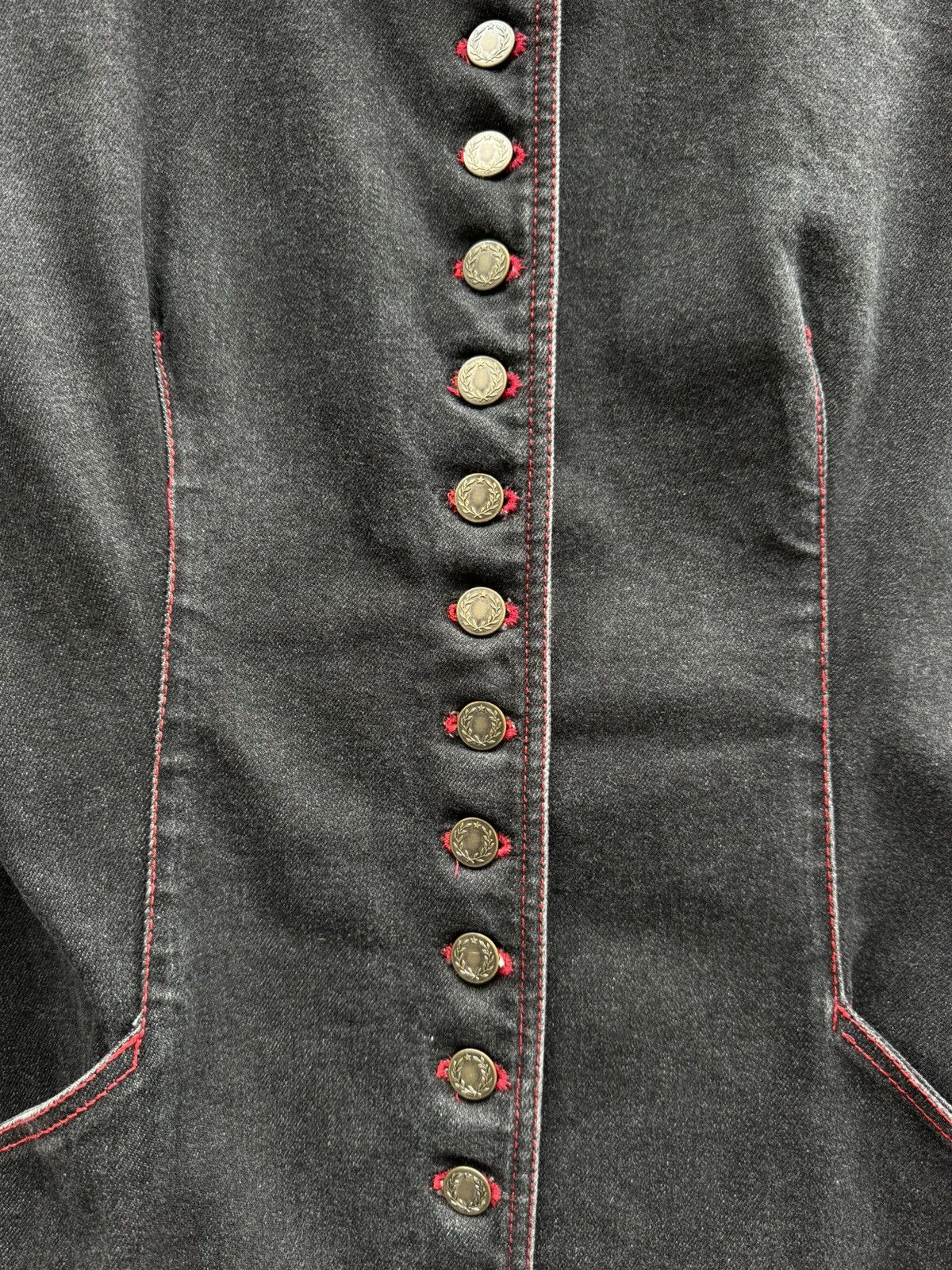 Alexander McQueen Alexander McQueen AW98 Victorian Button Tailored Denim Coat Size US S / EU 44-46 / 1 - 3 Thumbnail
