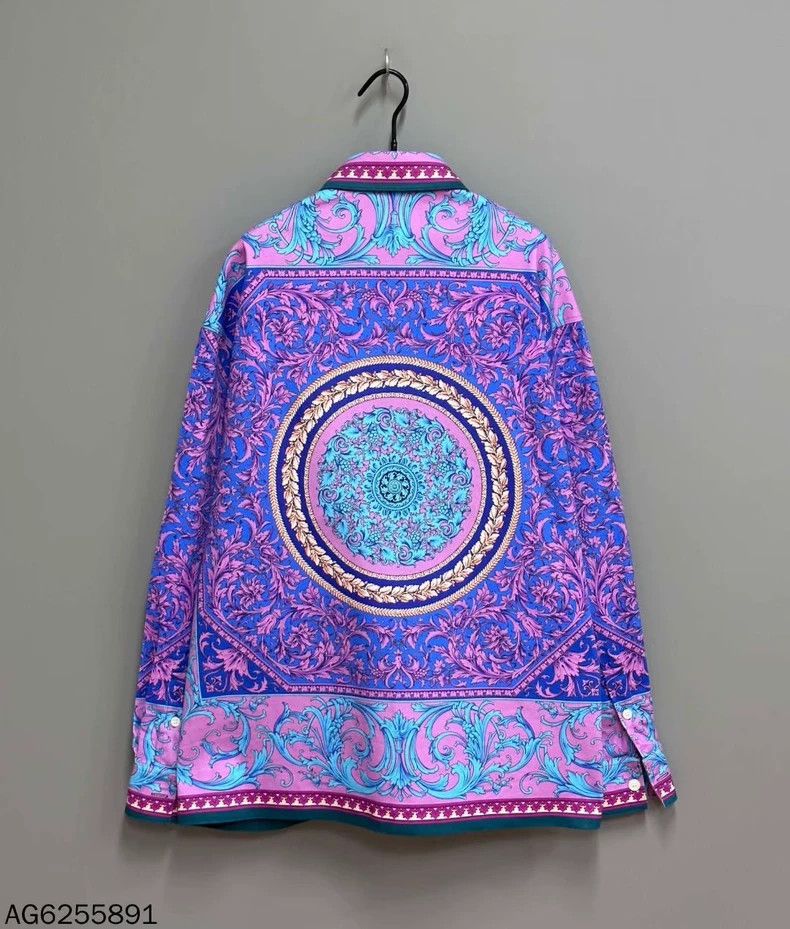 Versace Versace Baroque denim coat Size L / US 10 / IT 46 - 3 Thumbnail