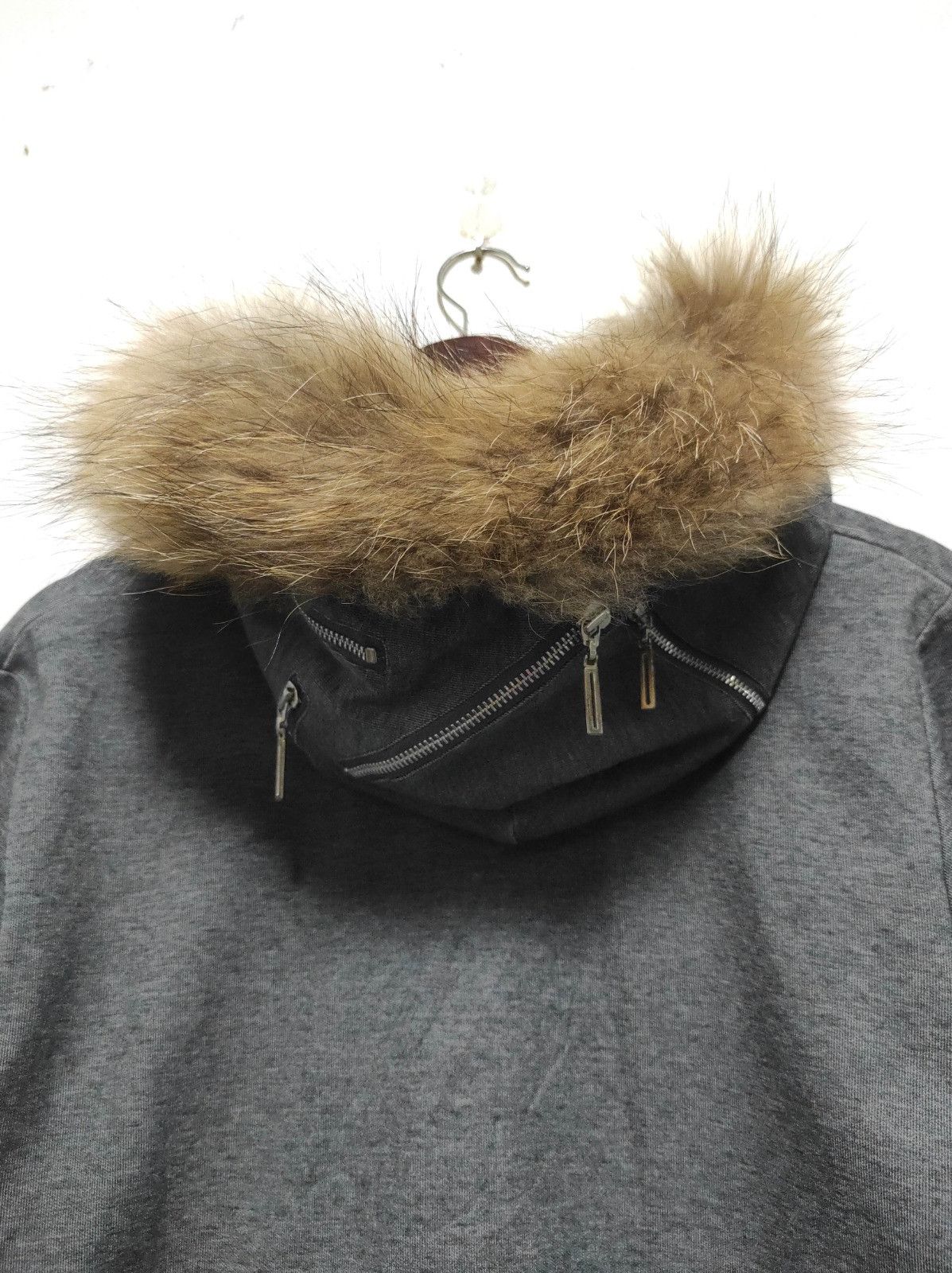 Japanese Brand Male & Co double multi zipper fur hoodie LGB style Size US M / EU 48-50 / 2 - 15 Thumbnail