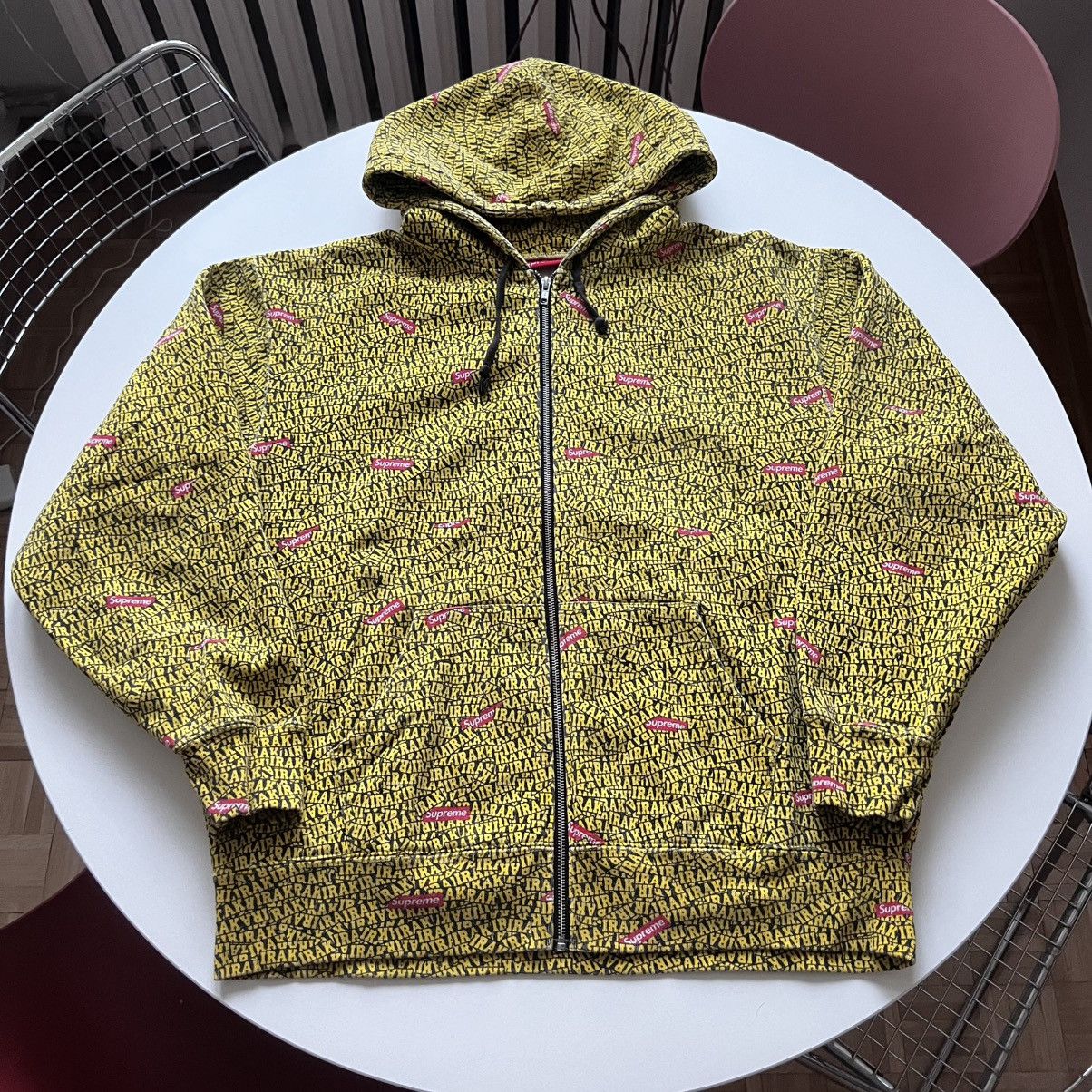 トップス Supreme Bleached Zip Up Sweatshirt Supreme Bleached Zip Up Sweatshirt (FW18) - $188