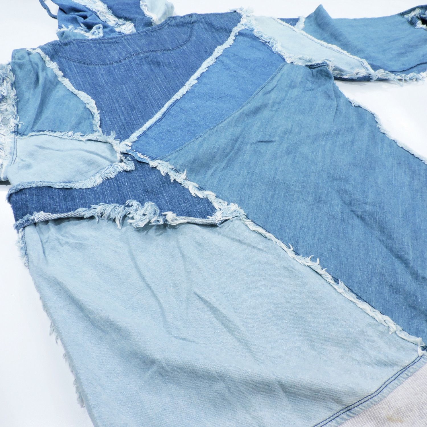 Nozomi Ishiguro NOZOMI ISHIGURO RECONSTRUCTED AVANT GARDE DENIM ZIP-HOODIE Size US M / EU 48-50 / 2 - 16 Thumbnail